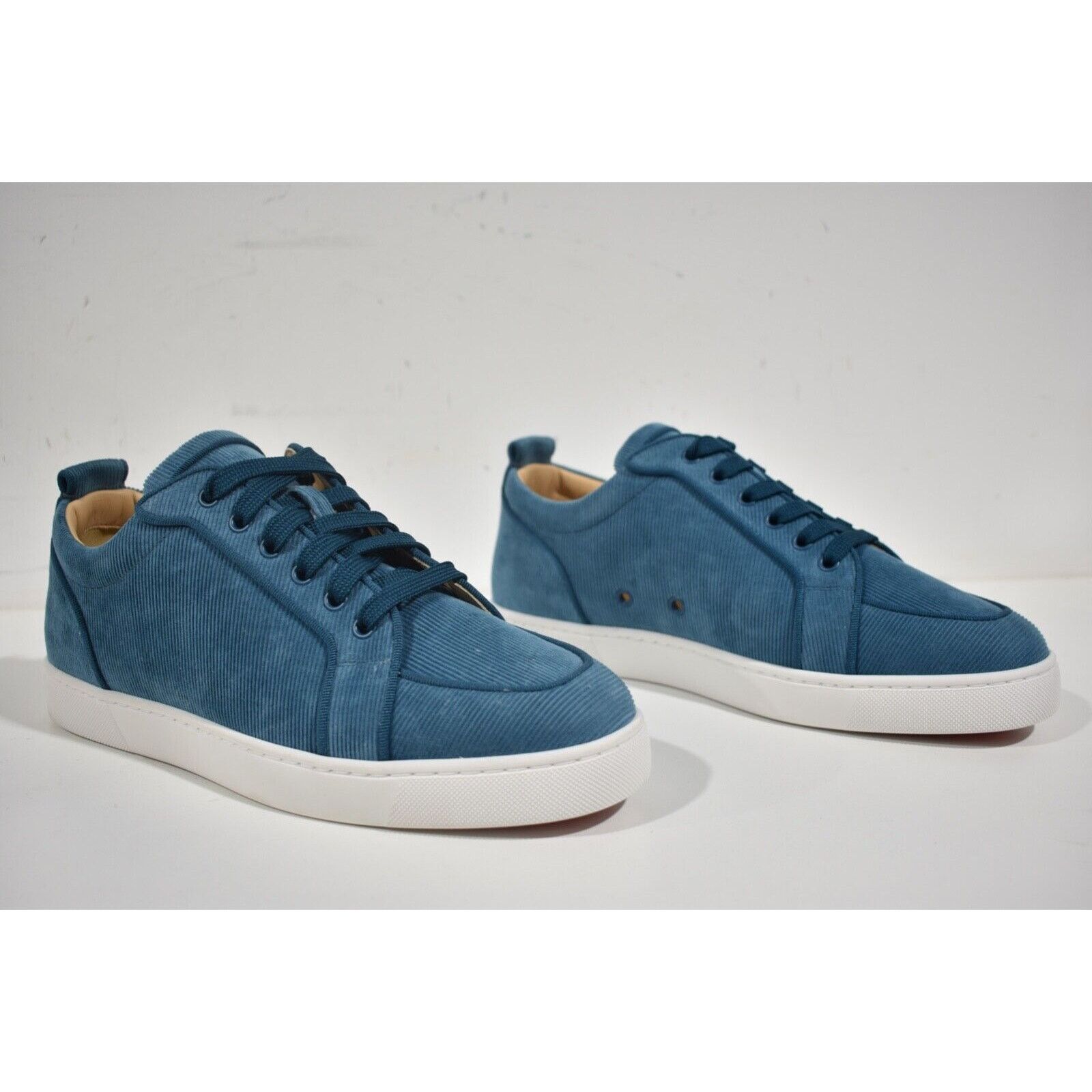 Christian Louboutin Christian Louboutin Mens Rantulow Orlato Flat Blue Corduroy Size US 9 / EU 42 - 4 Thumbnail