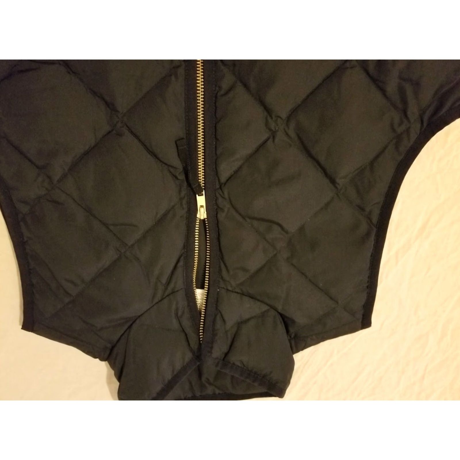 J.Crew VINTAGE J.CREW Full Zip Vest Women XS Black Down Filled Jacket Size XS / US 0-2 / IT 36-38 - 2 Thumbnail