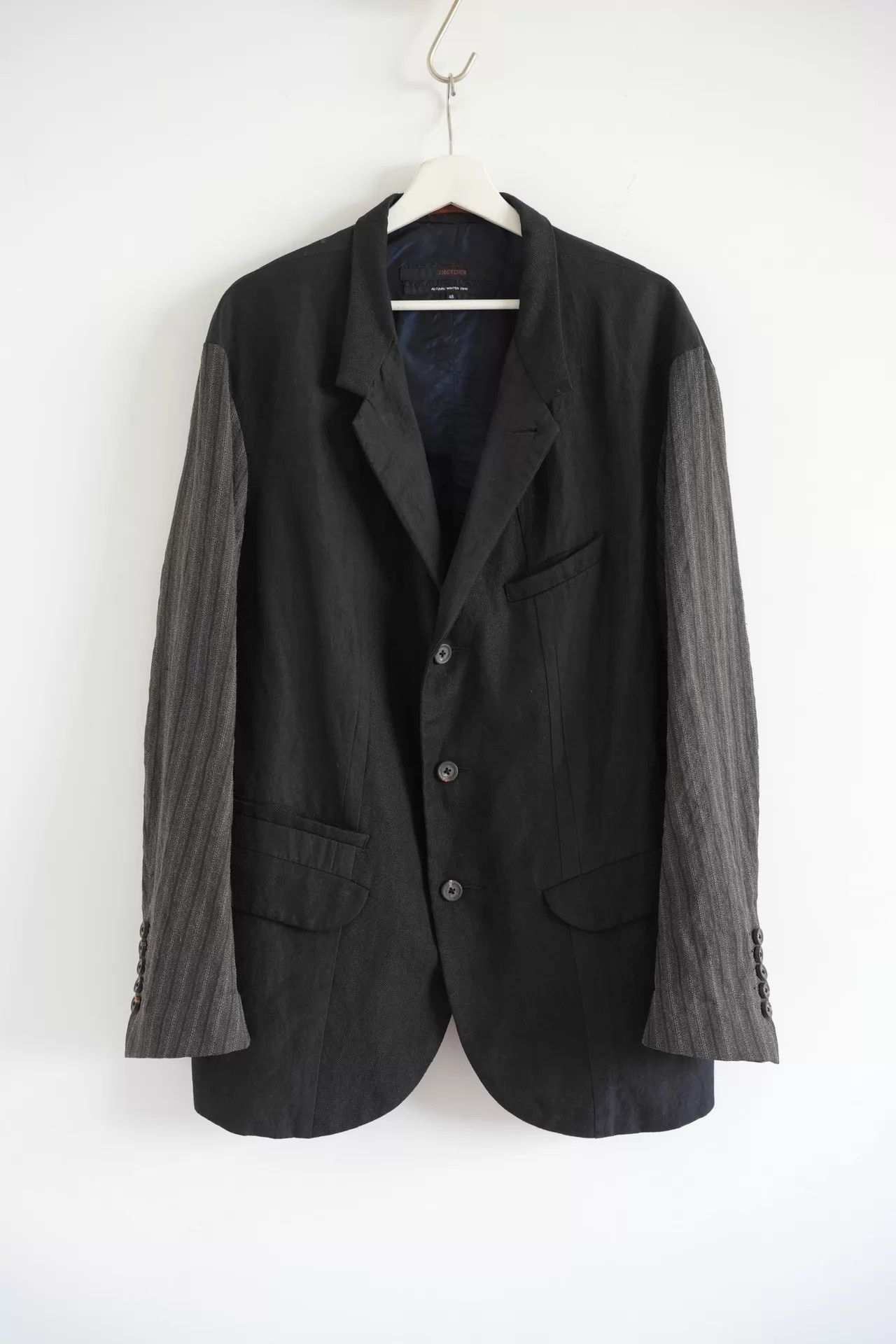 Ziggy Chen Ziggy Chen 19AW Cold Dyed Striped Signed Blazer Size US M / EU 48-50 / 2 - 1 Thumbnail