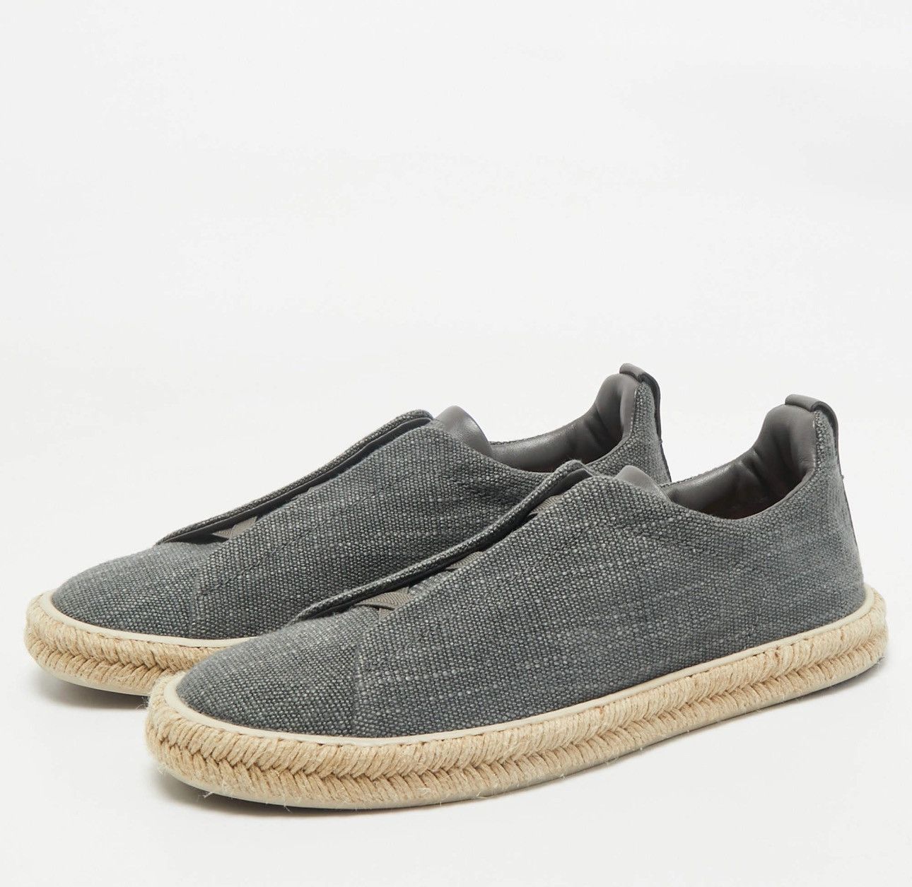 Ermenegildo Zegna Zegna grey espadrilles - EU 44.5 Size US 10.5 / EU 43-44 - 3 Thumbnail