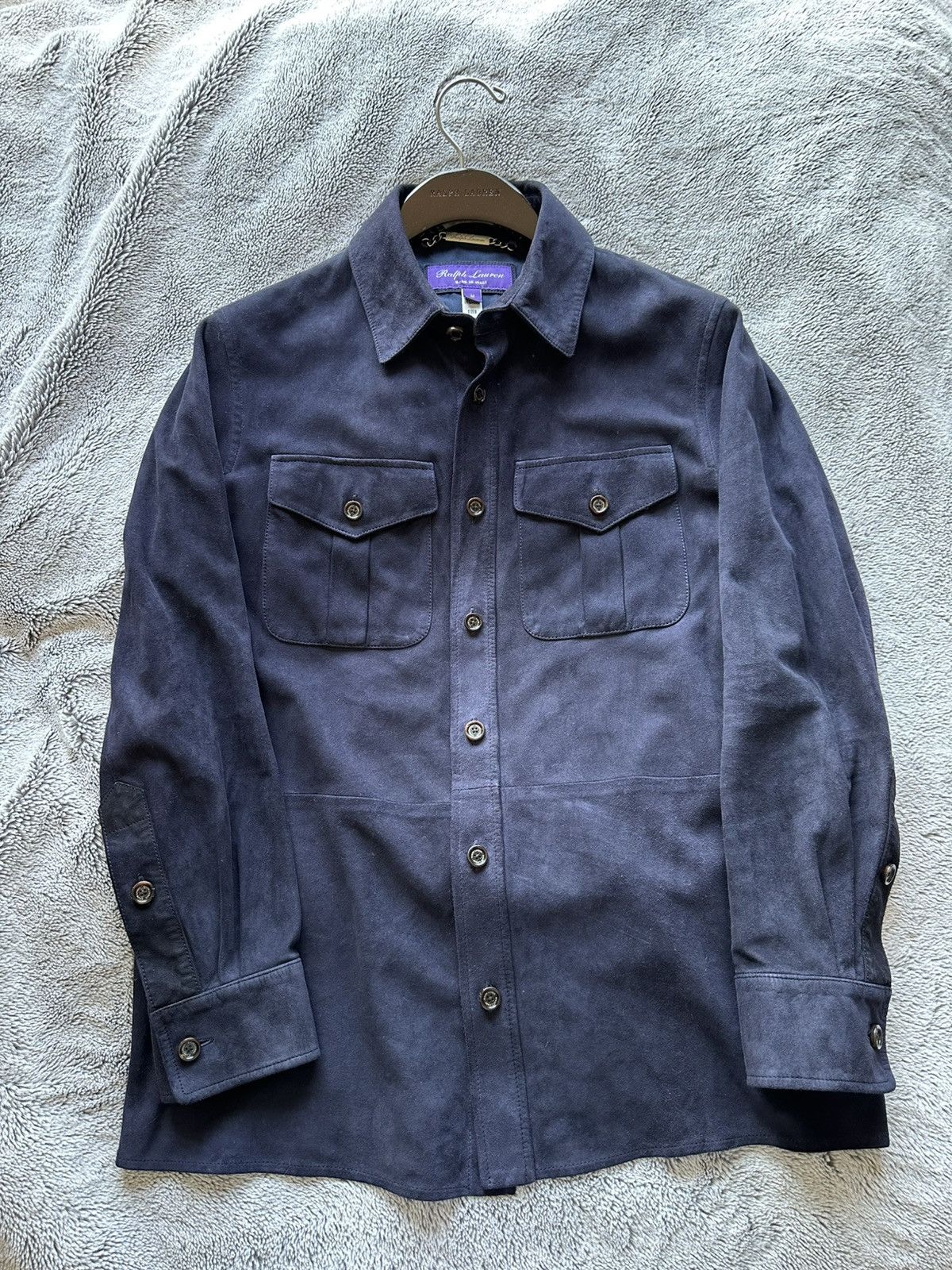 Ralph Lauren Purple Label Ralph Lauren Purple Label Suede Overshirt Size US M / EU 48-50 / 2 - 3 Thumbnail