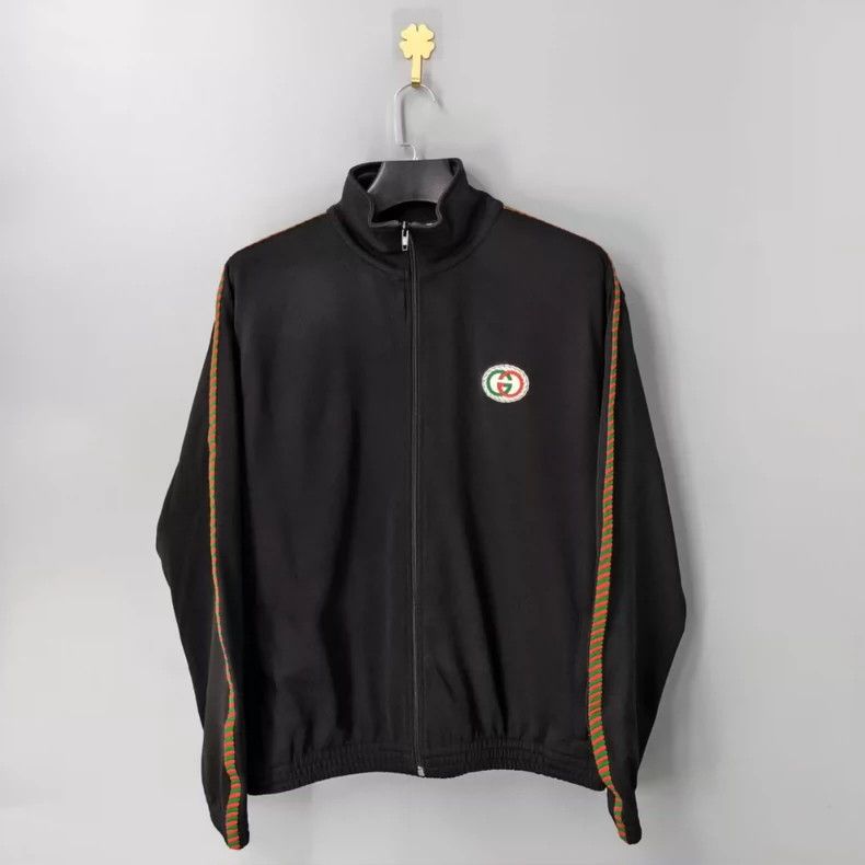 Gucci Gucci Letter Print Zipper Stand-up Collar Long Sleeve Jacke Size US L / EU 52-54 / 3 - 1 Thumbnail