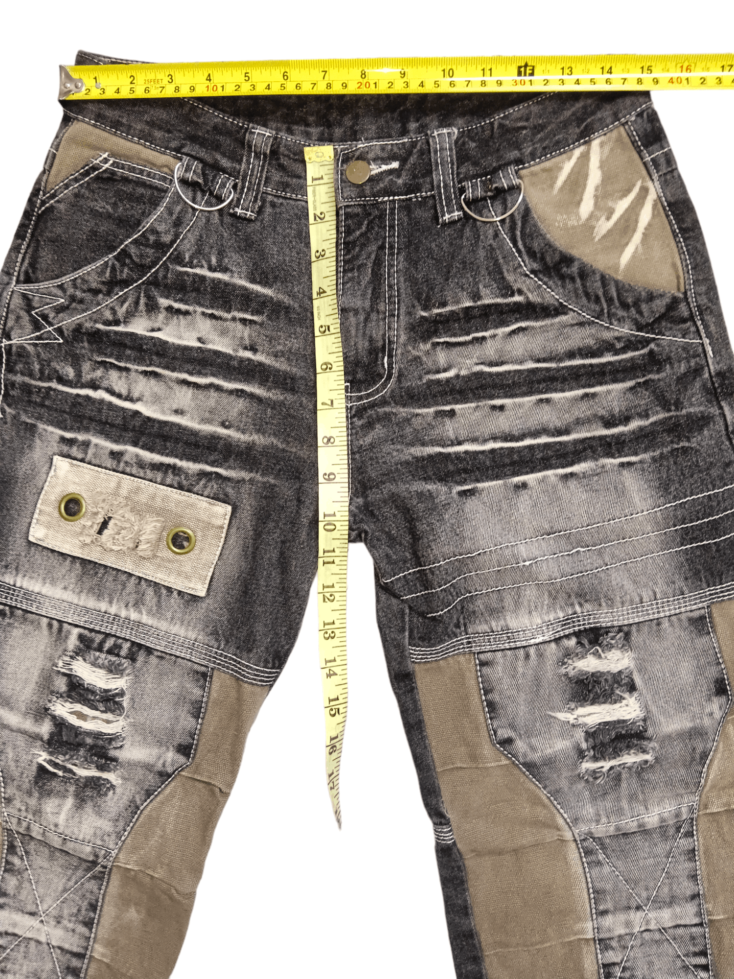 Japanese Brand Aston Design Seditionaries Double Knee Bush Denim Size US 30 / EU 46 - 6 Thumbnail