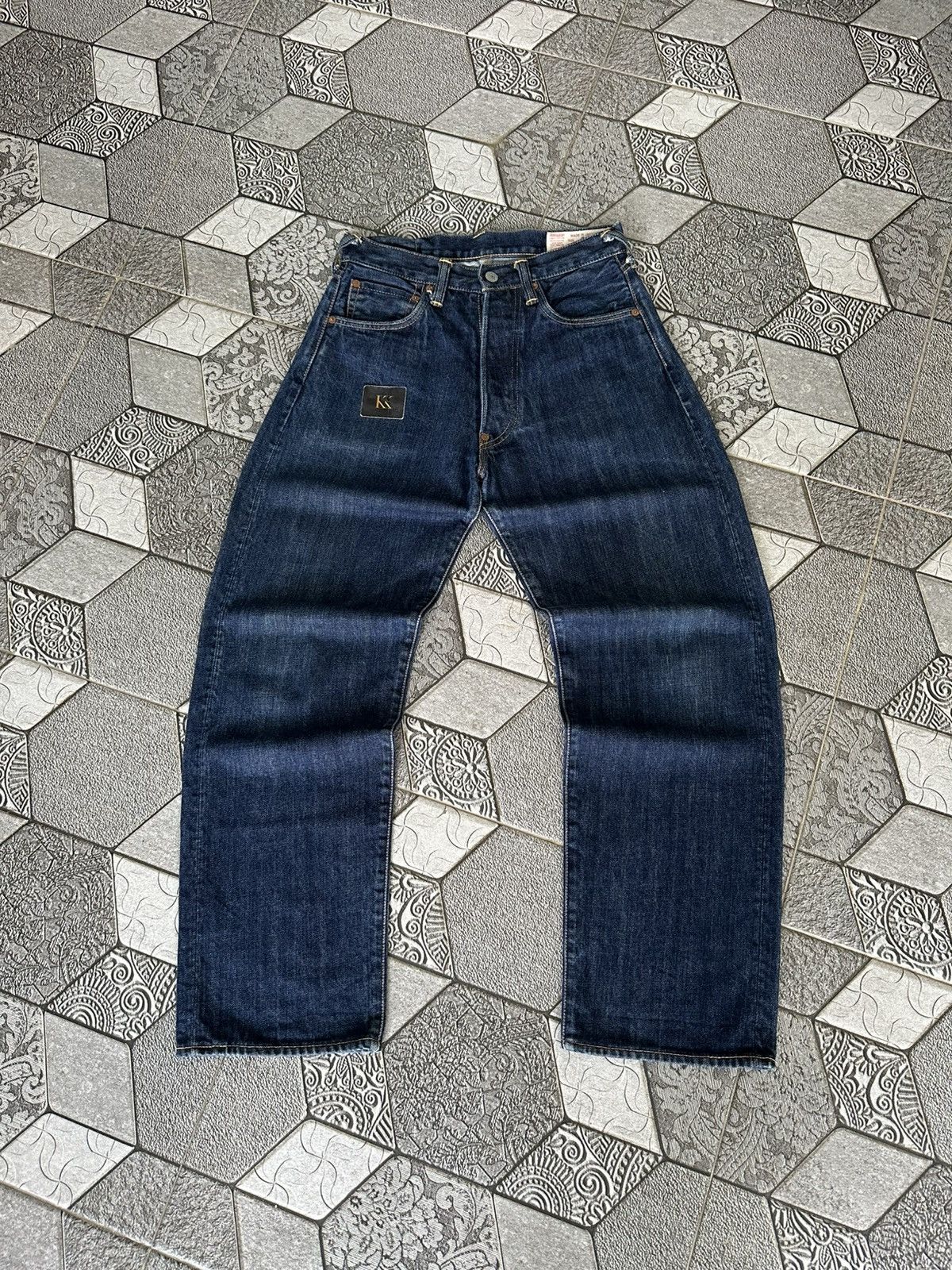 Evisu EVISU NO 2 LOT 2001 DAICOCK YELLOW SELVEDGE DENIM Size US 29 - 2 Thumbnail