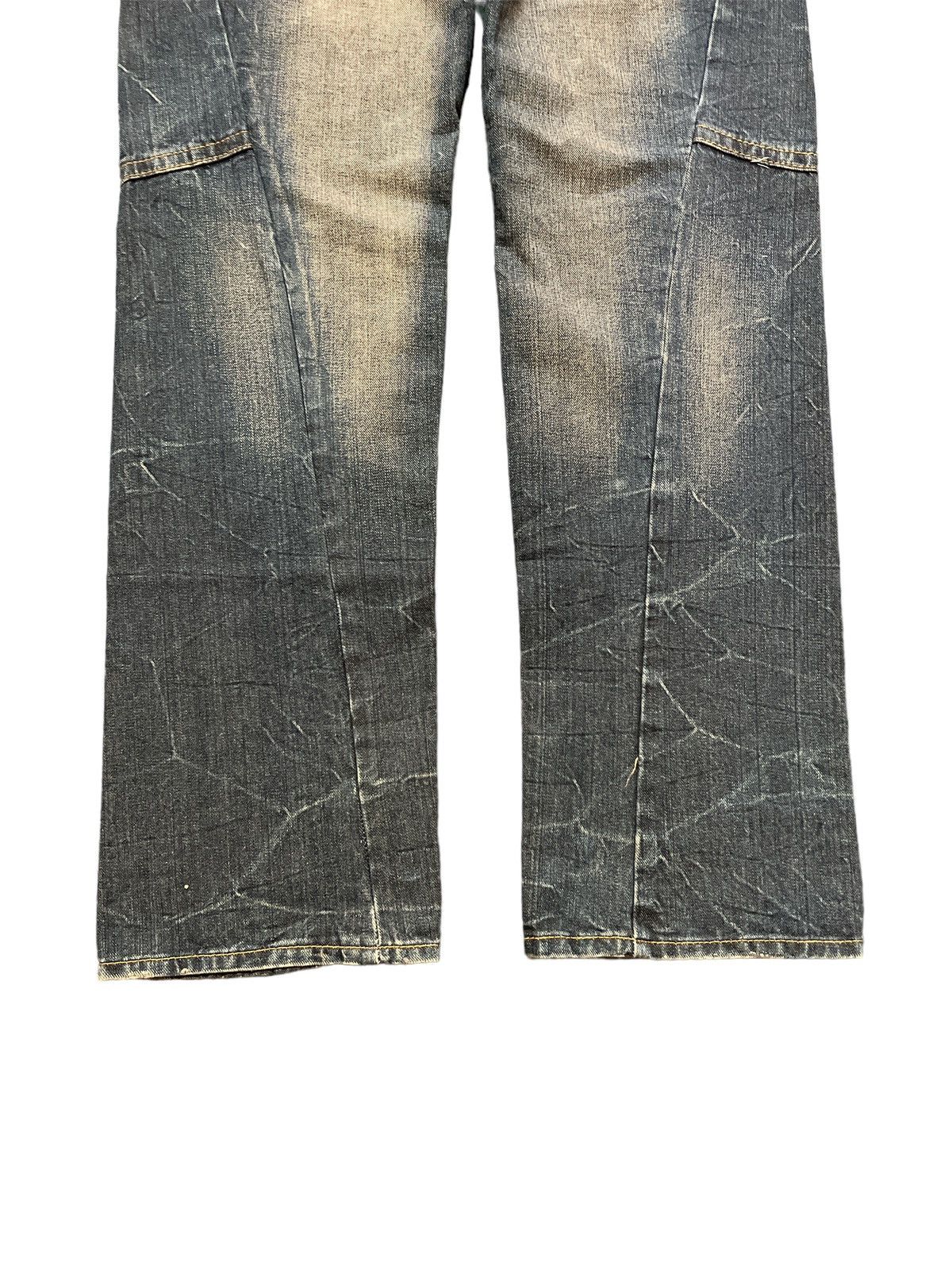 Japanese Brand × Vintage DOUBLE WAIST💥SORRIDERE EMBROIDERED DISTRESSED DENIM PANT Size US 30 / EU 46 - 3 Thumbnail