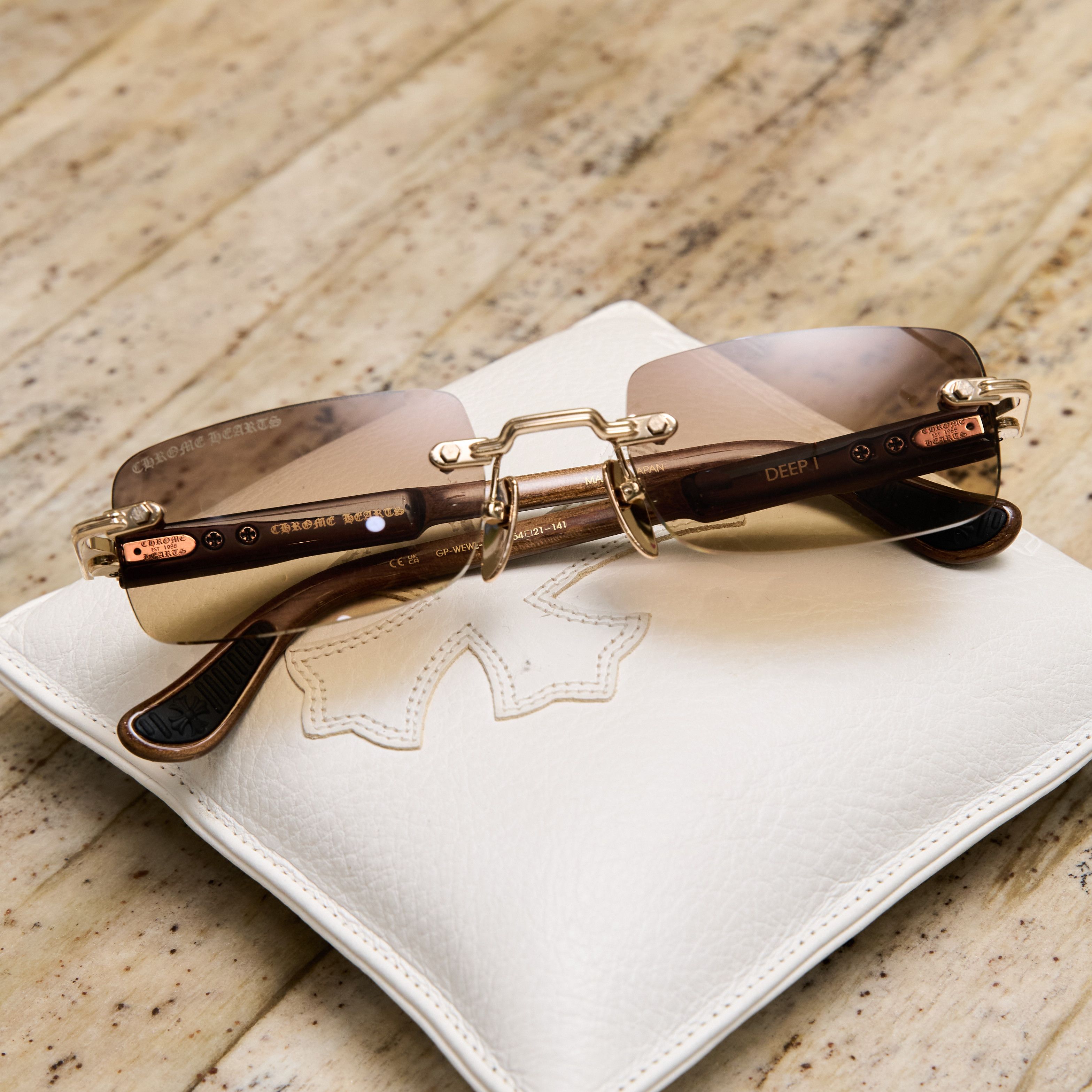 Chrome Hearts CHROME HEARTS DEEP II Gold Plated/Wood Ebony Size ONE SIZE - 5 Thumbnail