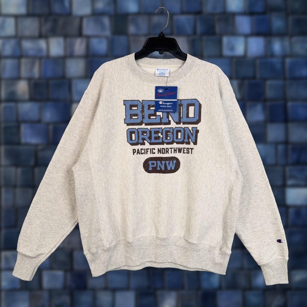 Champion Champion Reverse Weave Sweatshirt Mens Large Gray Bend Oregon Pacific Northwest Crewneck City Graphic Print NWT Size US L / EU 52-54 / 3 - 1 Thumbnail