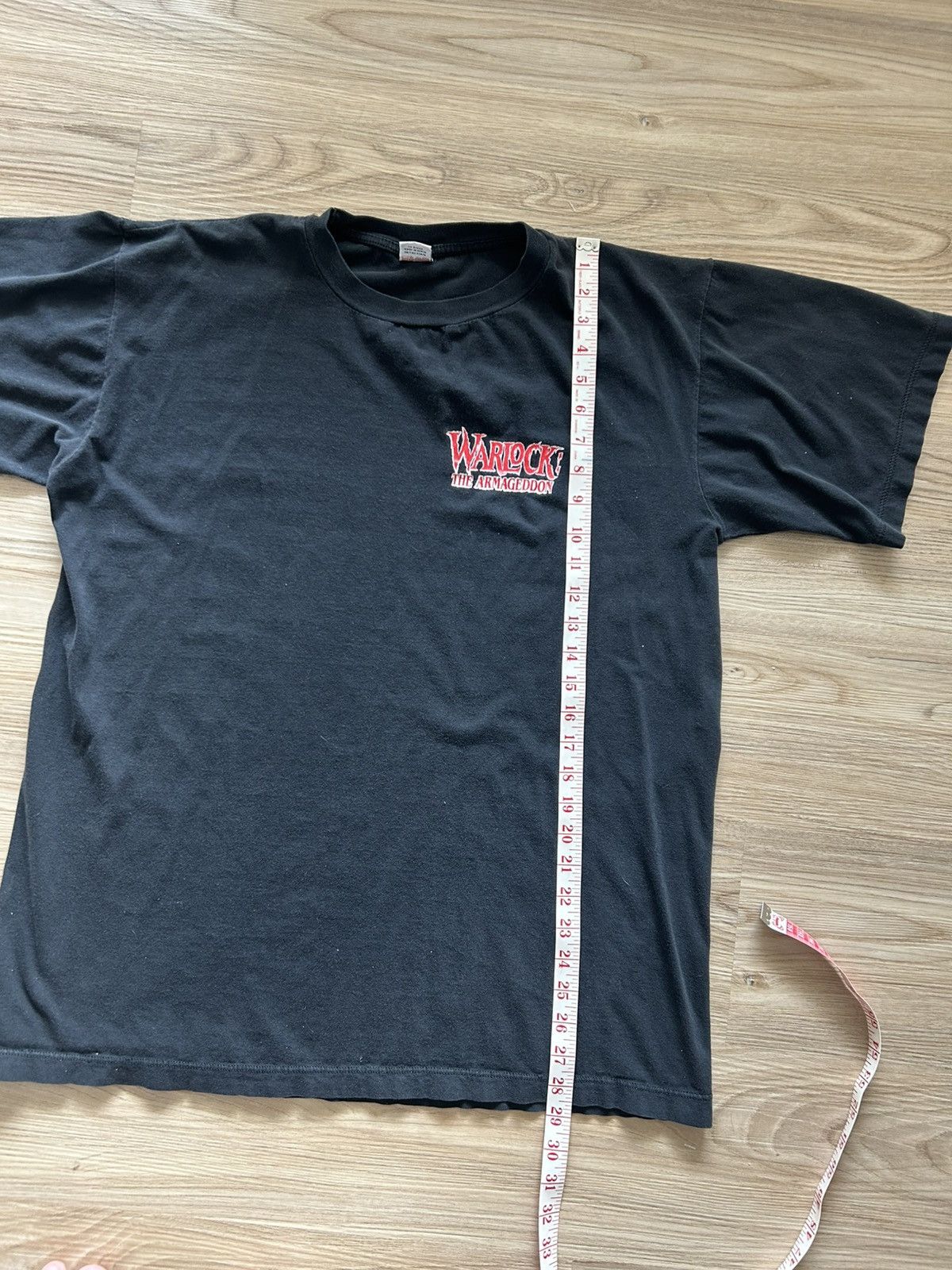 Vintage RARE! Vintage 1993 Warlock the Armageddon Movie Promo Tee Size US XL / EU 56 / 4 - 6 Thumbnail