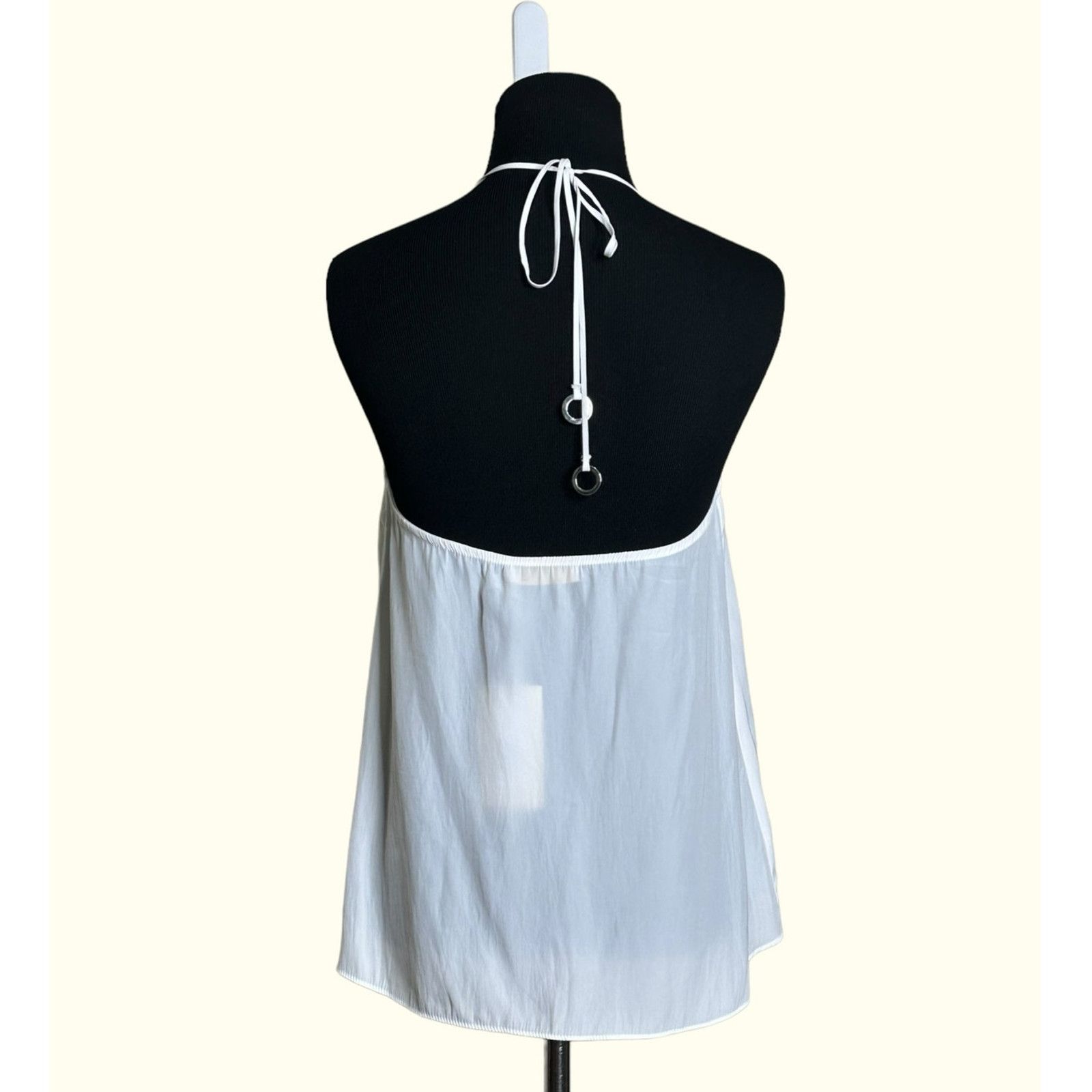 Ramy Brook Ramy Brook off white Ring-Detail Halter Top size XXS Size XXS / US 00 / IT 34 - 2 Thumbnail