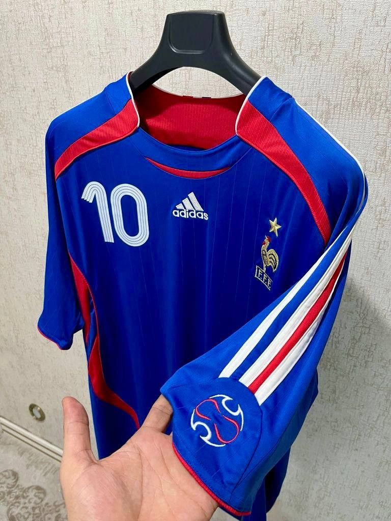Adidas Vintage Adidas France 2006 Zidane #10 Jersey Size US XXL / EU 58 / 5 - 4 Thumbnail