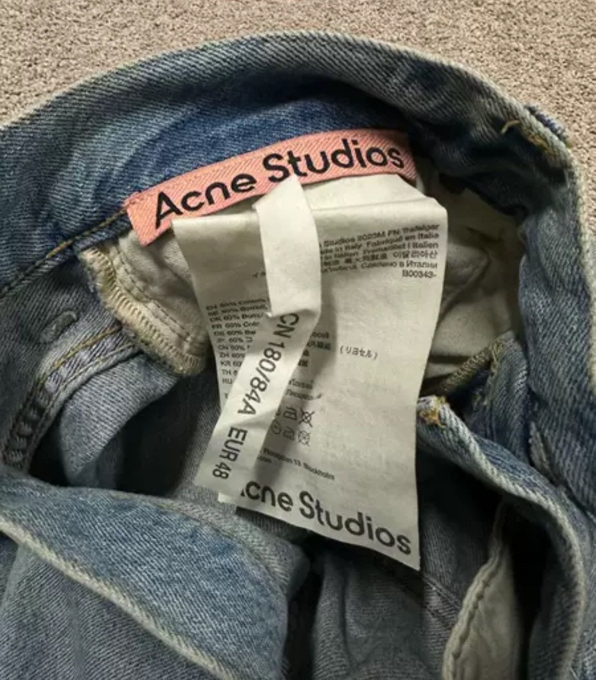 Acne Studios Acne studios Splash ink mud on jeans 2412-Nextarrow Size US 44 / EU 60 - 4 Thumbnail