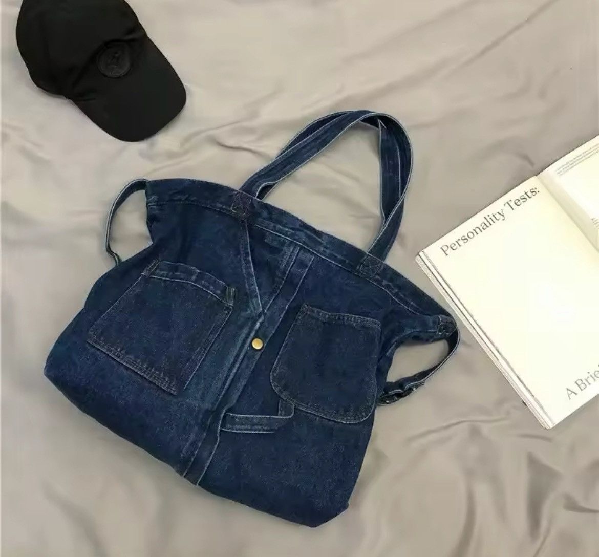 Japanese Brand Denim Casual Shoulder Bag Size ONE SIZE - 4 Thumbnail