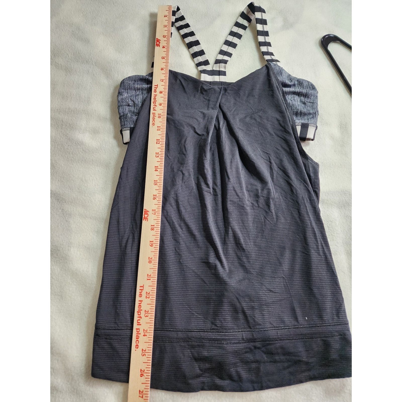 Lululemon Lululemon Rest Less Tank Size 8 Black White 2in1 No Inserts Size M / US 6-8 / IT 42-44 - 5 Thumbnail