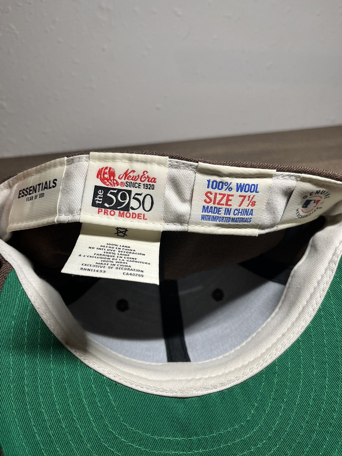 New Era Fear Of God Essentials X New Era Fitted Grailed