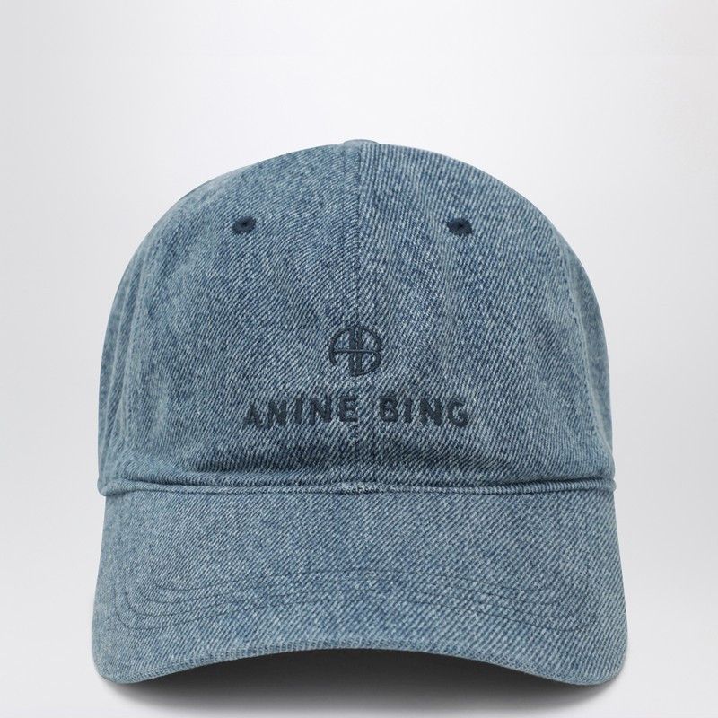 Anine Bing Anine Bing Blue Denim Baseball Cap Size ONE SIZE - 1 Thumbnail