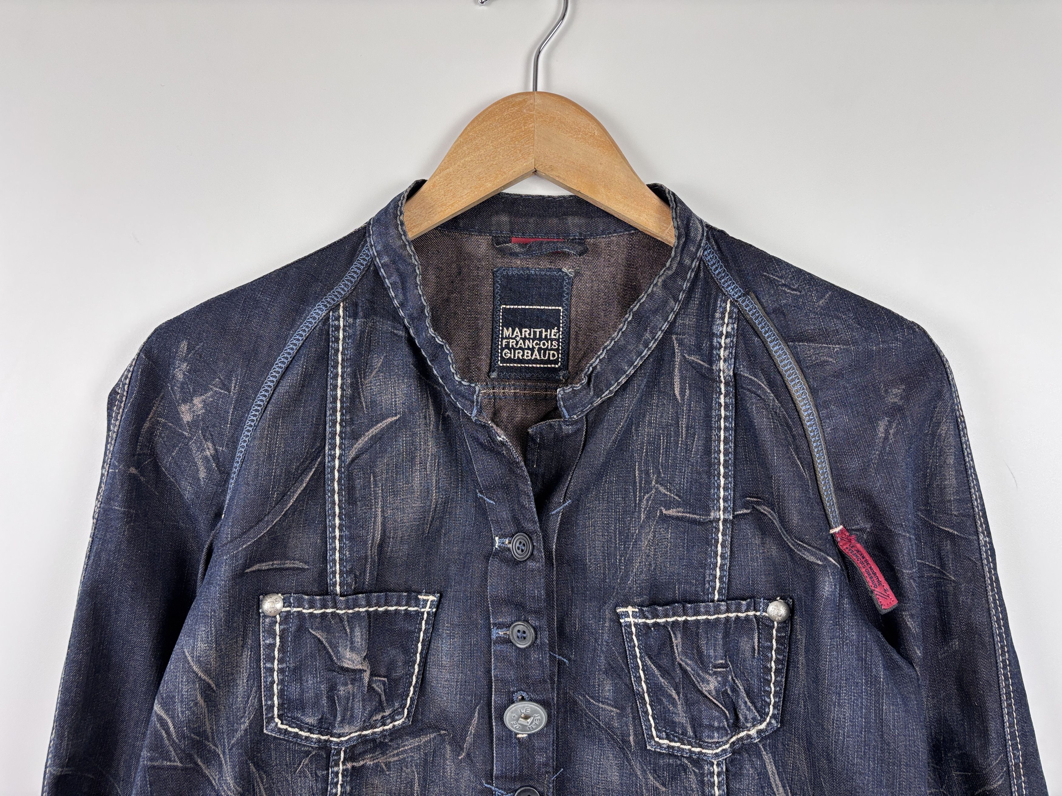 Marithe + Francois Girbaud × Vintage Vintage Marithe Francois Girbaud Denim Jacket Trucker US 27 Size M / US 6-8 / IT 42-44 - 2 Thumbnail
