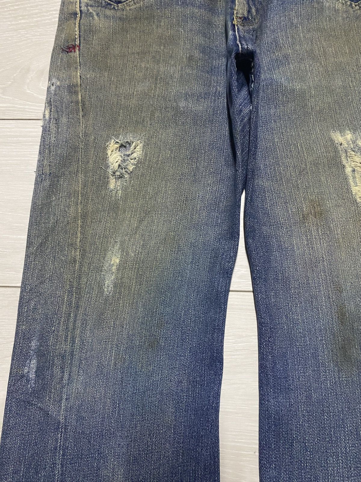 Tornado Mart Vintage Japanese Authentic Mud Wash Distressed Bootcut Jeans Size US 33 - 7 Thumbnail