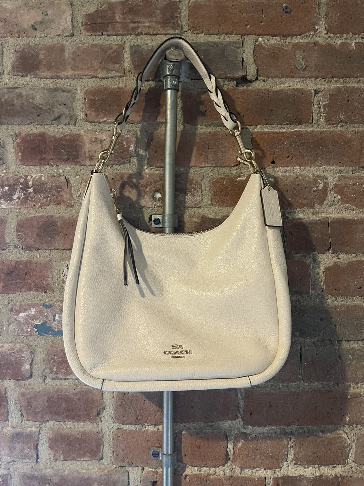 Coach Coach Leather Shoulder Bag with Braided Strap Size ONE SIZE - 1 Thumbnail