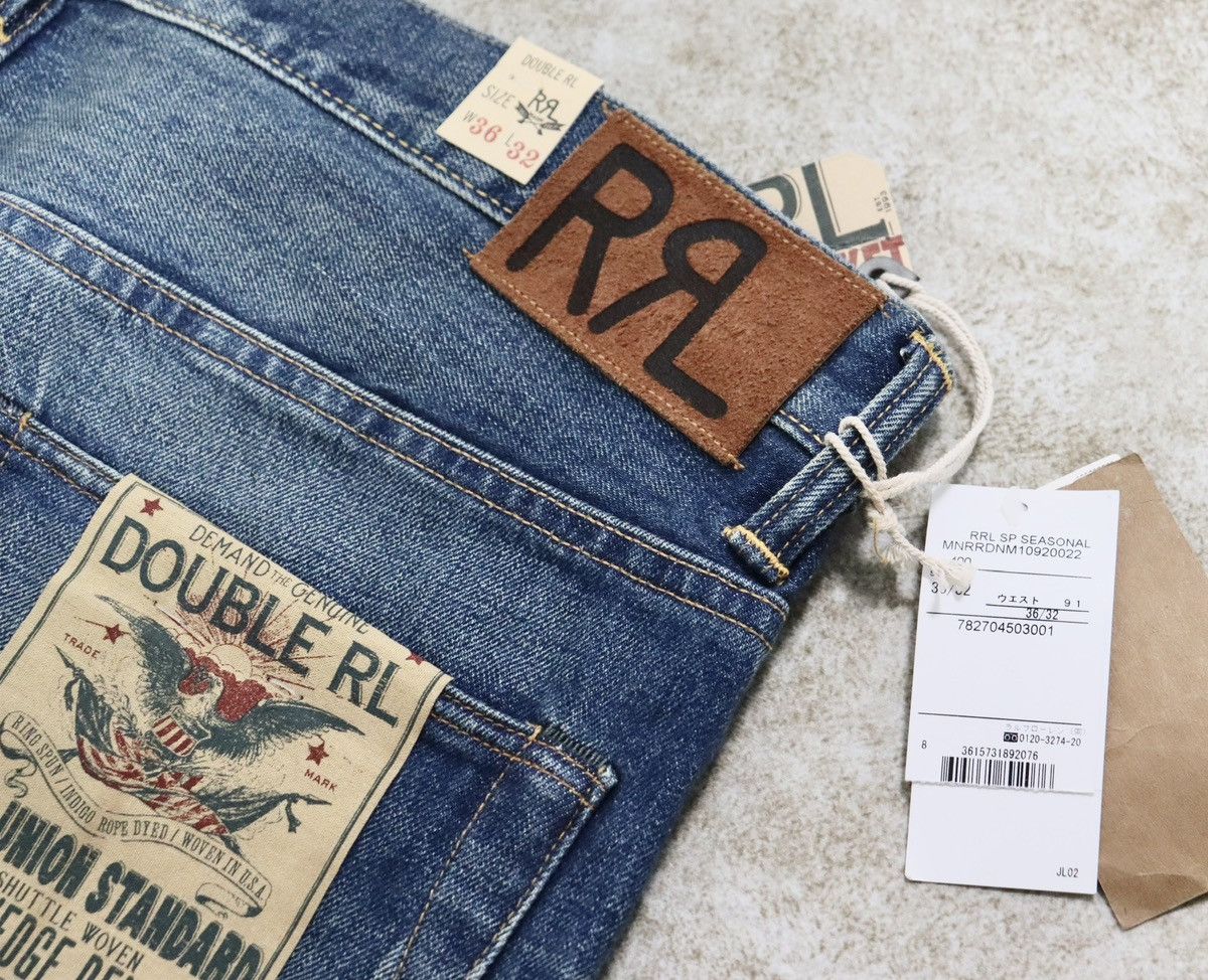 Ralph Lauren Ralph Lauren RRL 5 pocket jeans Double RL，W36L32 Size US 36 / EU 52 - 9 Thumbnail