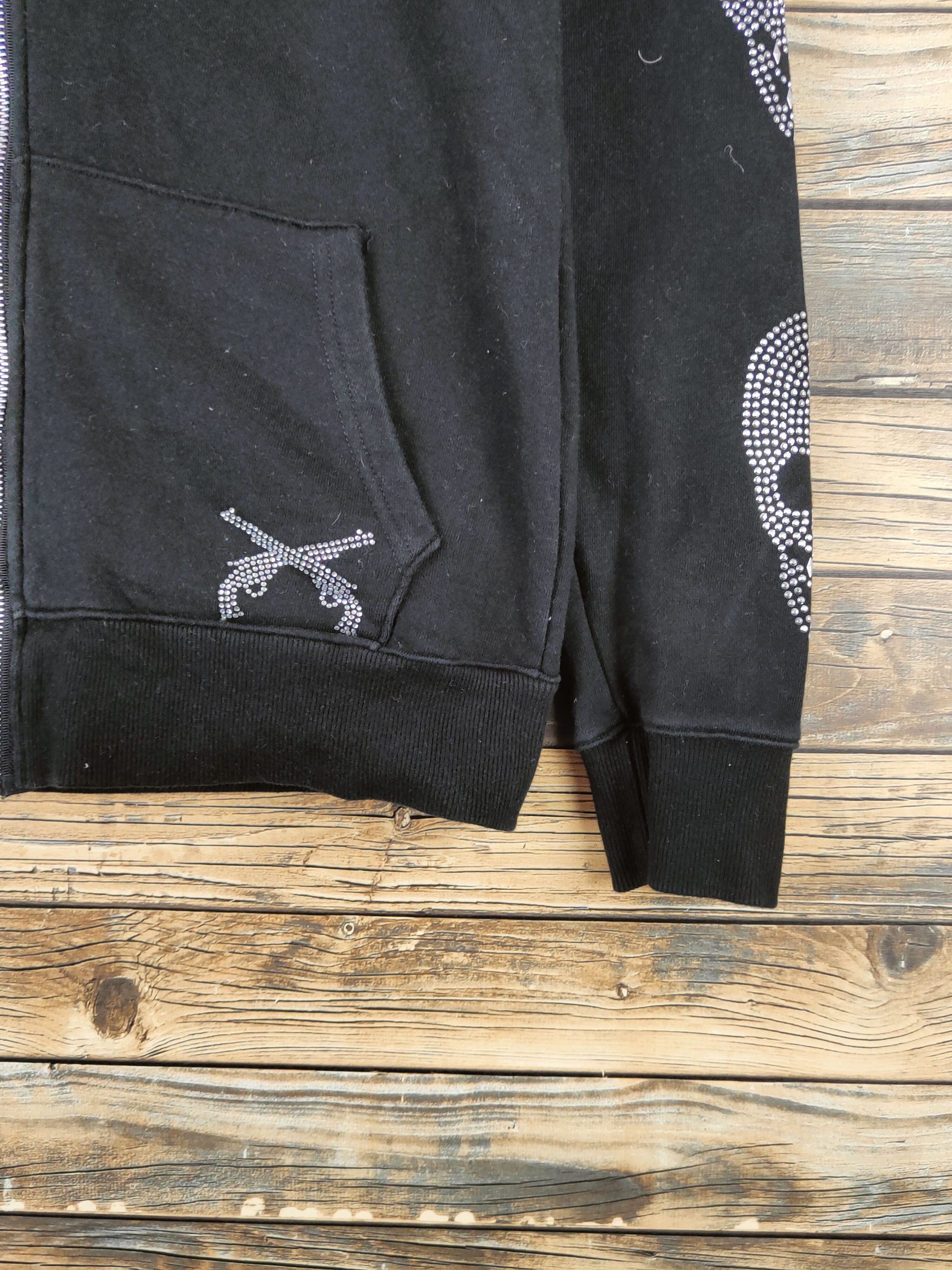 Japanese Brand DL Japan streetwear Black Skulls Hoodie Sweaters #47-107 Size US M / EU 48-50 / 2 - 7 Thumbnail
