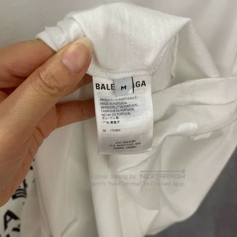 Balenciaga Balenciaga 7 Languages Logo Printed Short Sleeve Size US M / EU 48-50 / 2 - 4 Thumbnail