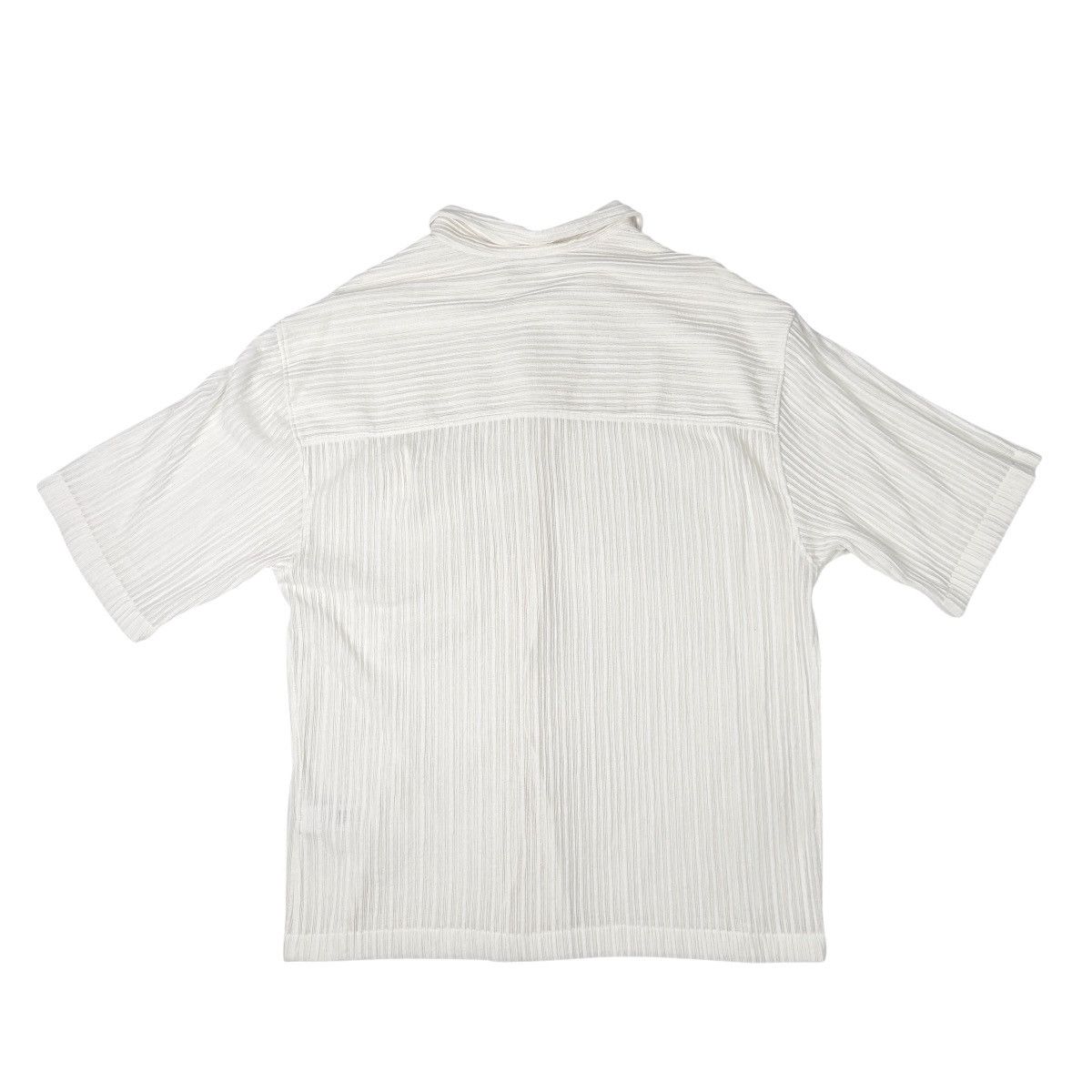 Zara ZARA Mens Cream Textured Short Sleeve Button Up Shirt Size M Size US M / EU 48-50 / 2 - 3 Thumbnail