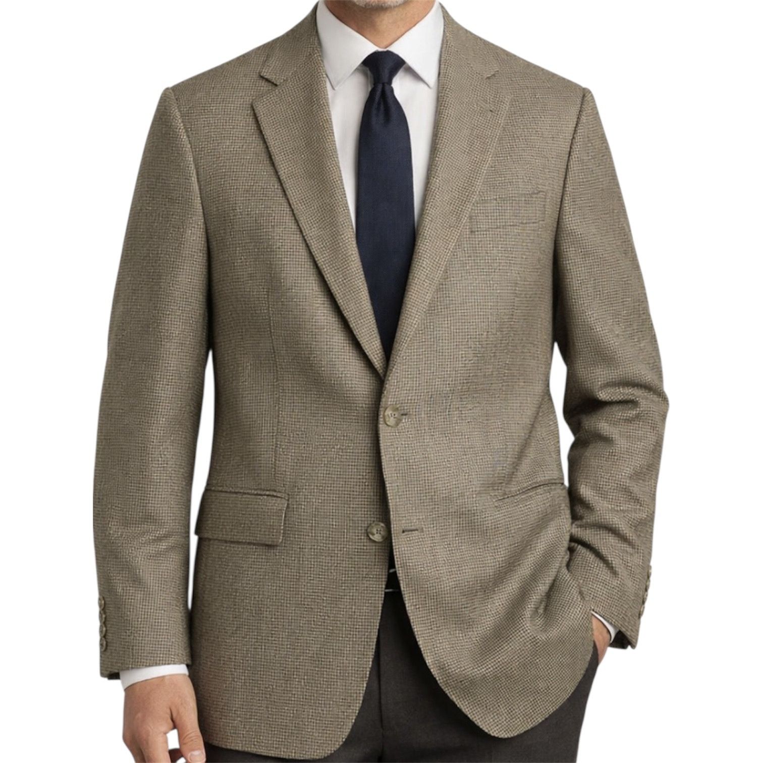 Hart Schaffner Marx Hart Schaffner Marx Suit Blazer Jacket Double Button Pleated Size 38R - 1 Thumbnail