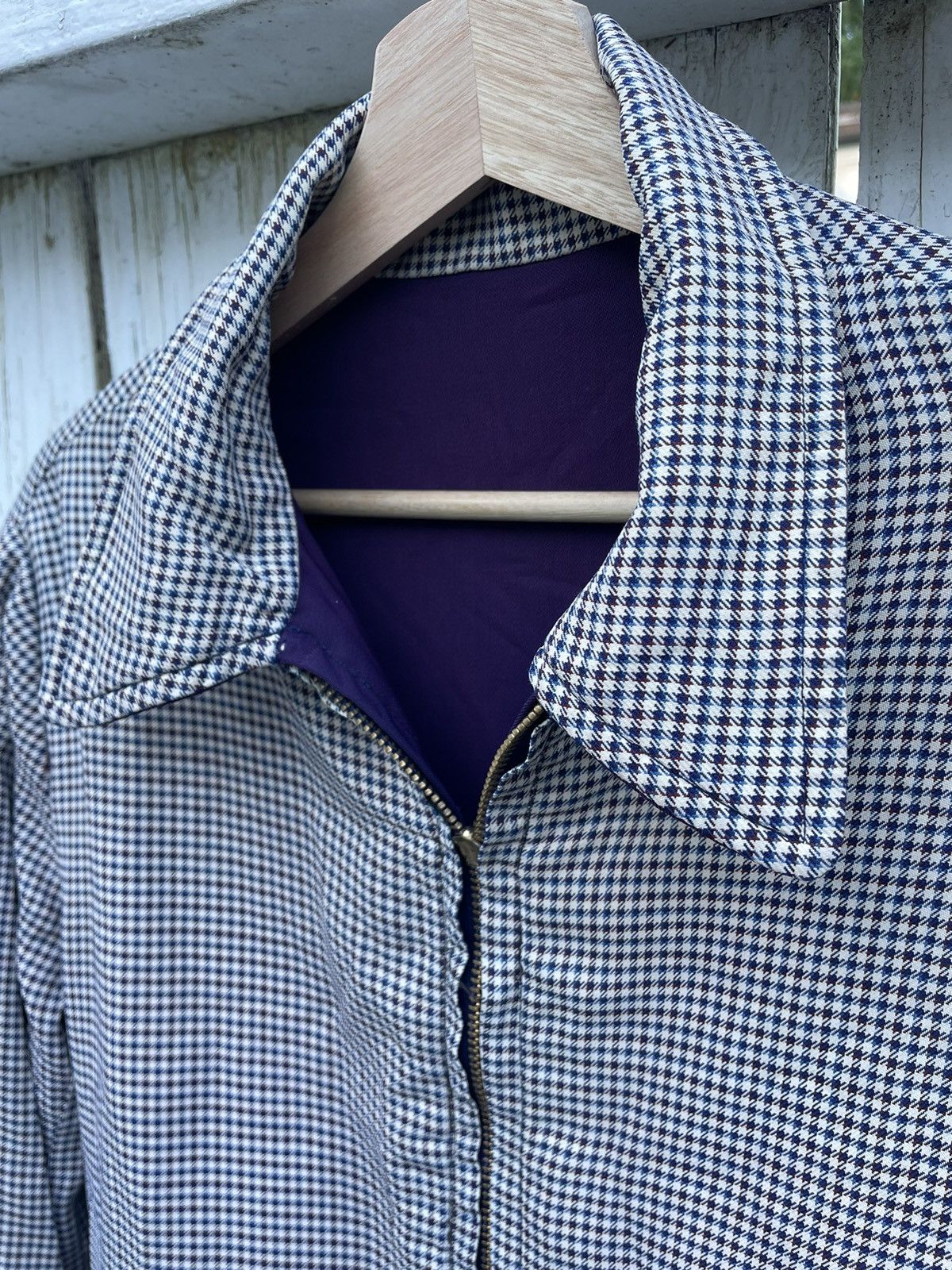Vintage McGregor Purple Eggplant Gabardine Reversible Ricky Jacket Size US S / EU 44-46 / 1 - 12 Thumbnail
