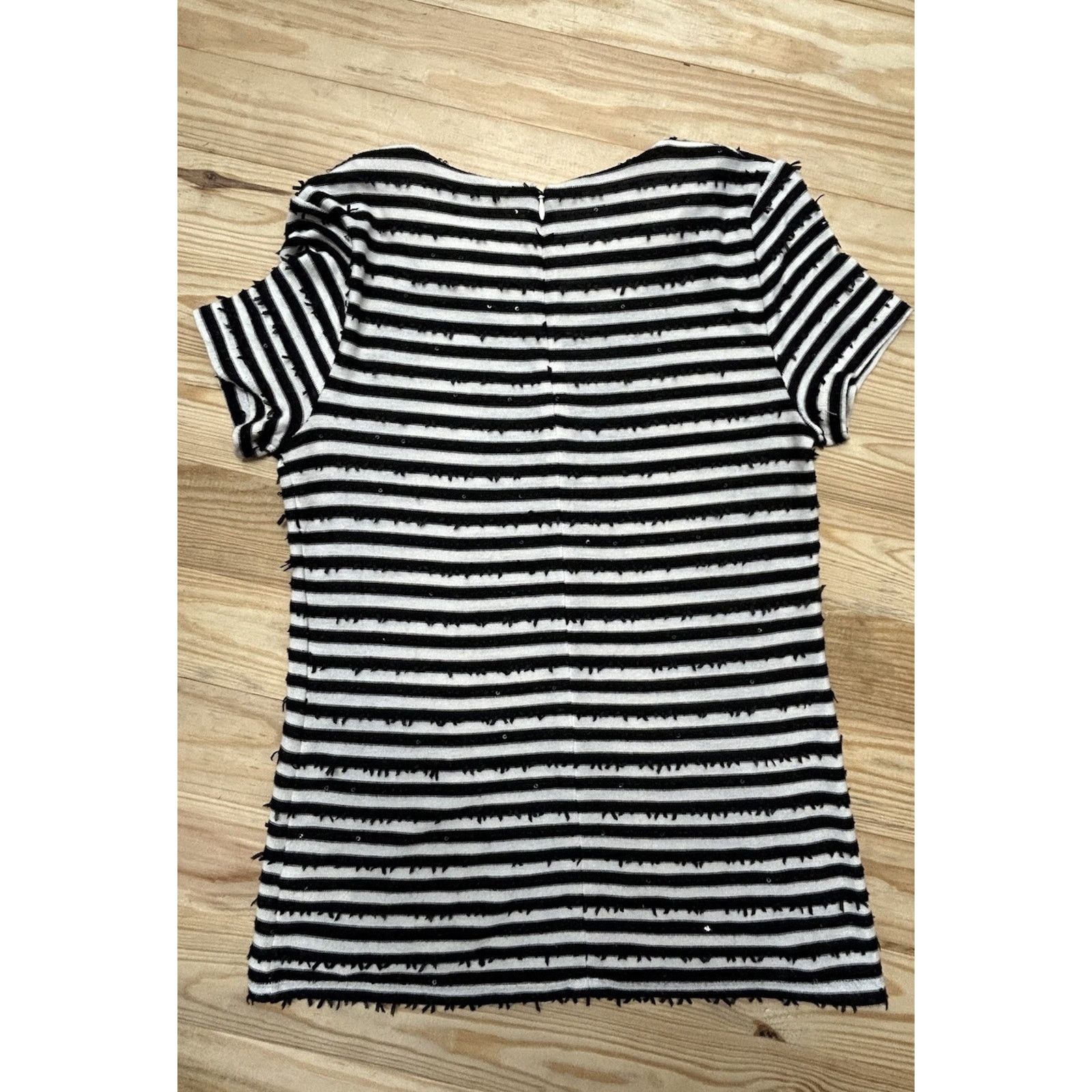 Other Talbots Womens Black White Striped Shirt Sz S Short Sleeve Size S / US 4 / IT 40 - 12 Thumbnail