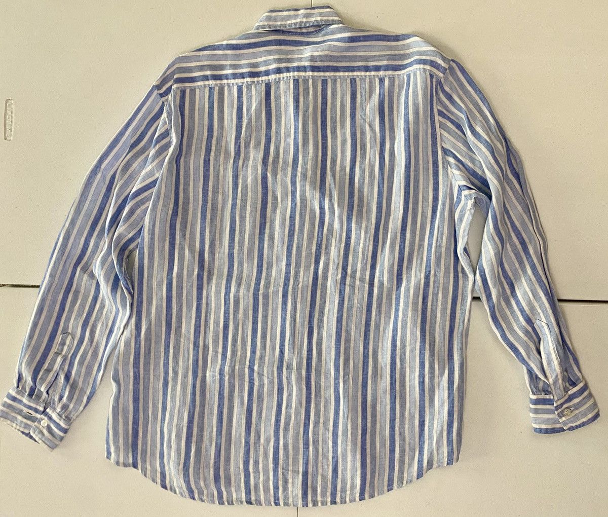 Other Sartoria Saracena Blue Beach Striped 100% Italian Linen XL Size US XL / EU 56 / 4 - 13 Thumbnail