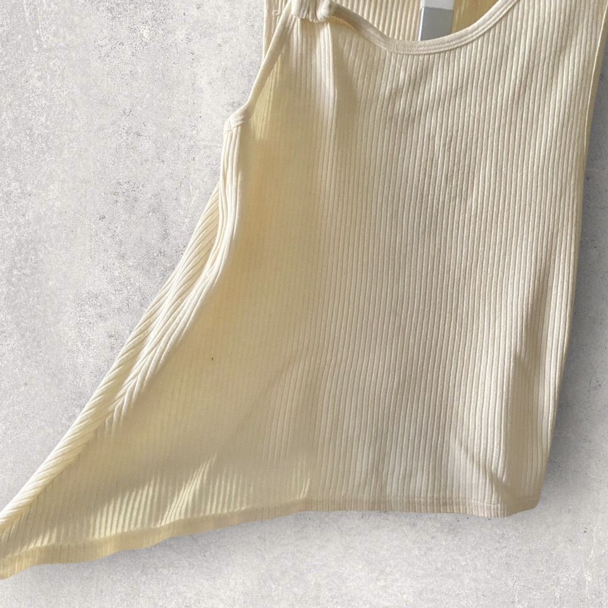 Maison Margiela Fall 2006 Artisanal Asymmetric Stretched Out Tank Top Size S / US 4 / IT 40 - 2 Thumbnail