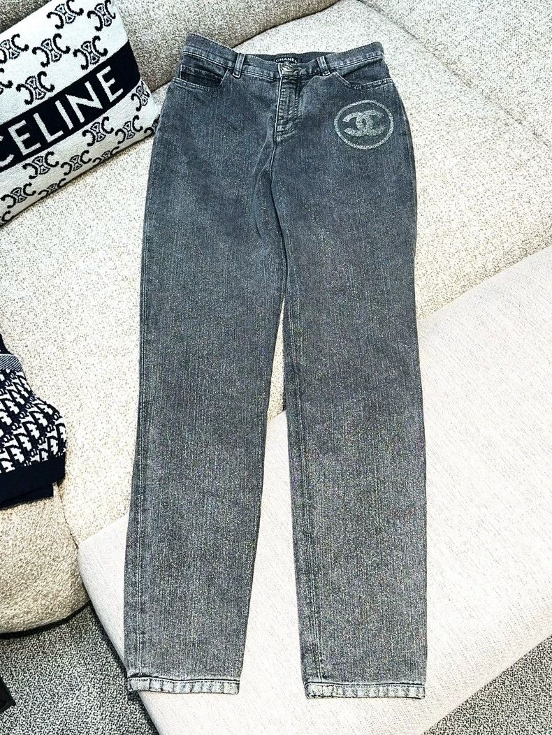 Chanel Chanel 23C Early Spring Vacation Hot Smoke Gray Double C L Size 24" / US 00 / IT 34 - 1 Thumbnail