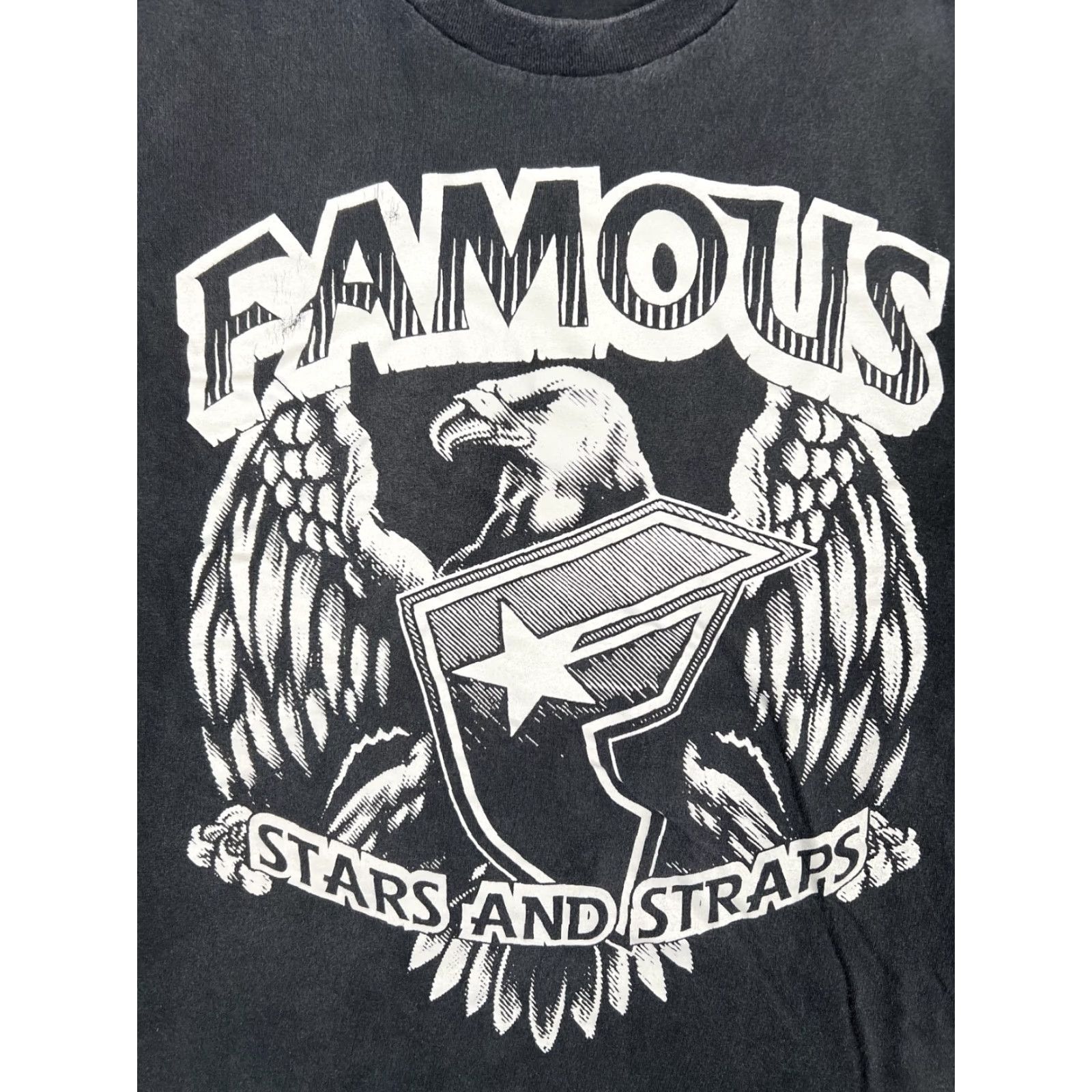 Vintage VINTAGE Famous Stars & Straps T-Shirt Mens Large Black Eagle Logo Streetwear Y2K Size US L / EU 52-54 / 3 - 2 Thumbnail