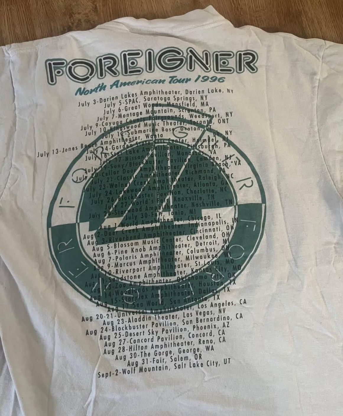 Vintage Vintage 1996 Foreigner North American Tour Rock Band Shirt Size US L / EU 52-54 / 3 - 2 Thumbnail