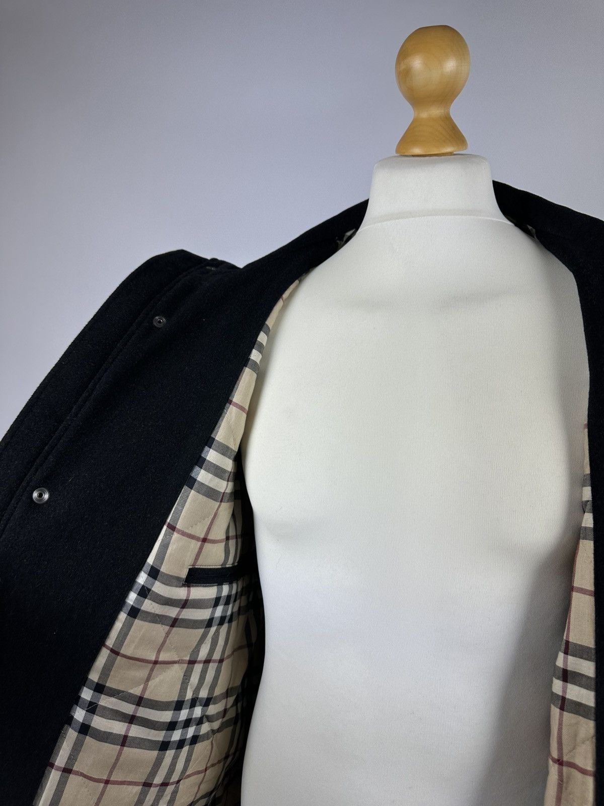 Burberry × Vintage Burberry London Vintage Trench Coat Men’s Cashmere Jacket Size US M / EU 48-50 / 2 - 4 Thumbnail
