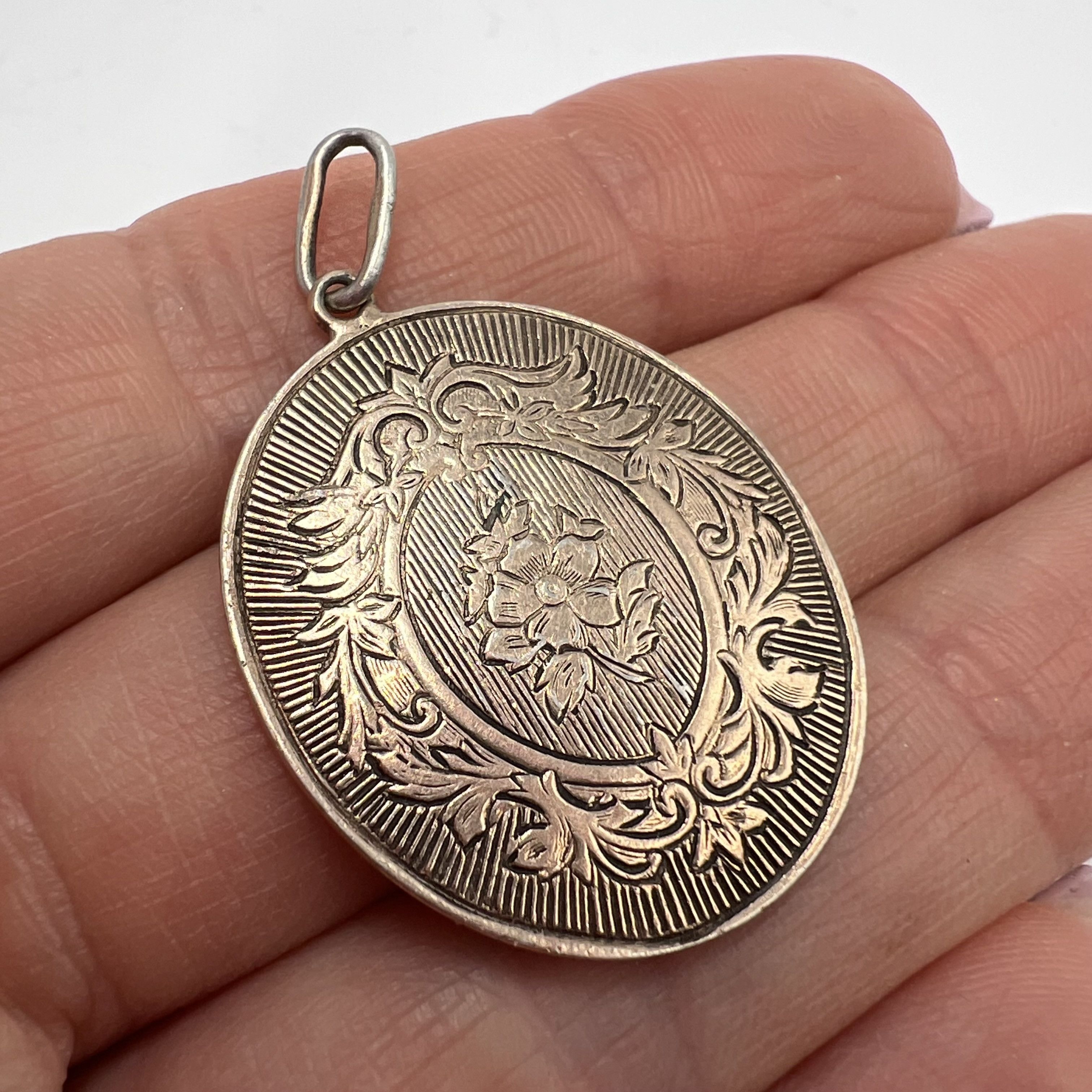 Vintage Vintage USSR Pendant Necklace Silver 875 Soviet 4.26gr Size ONE SIZE - 1 Thumbnail
