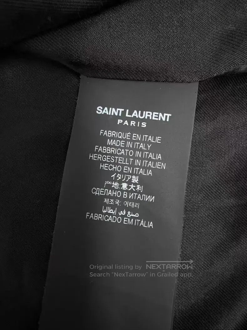 Saint Laurent Paris Saint Laurent Paris Patchwork Baseball Collar Jacket i Size US S / EU 44-46 / 1 - 5 Thumbnail