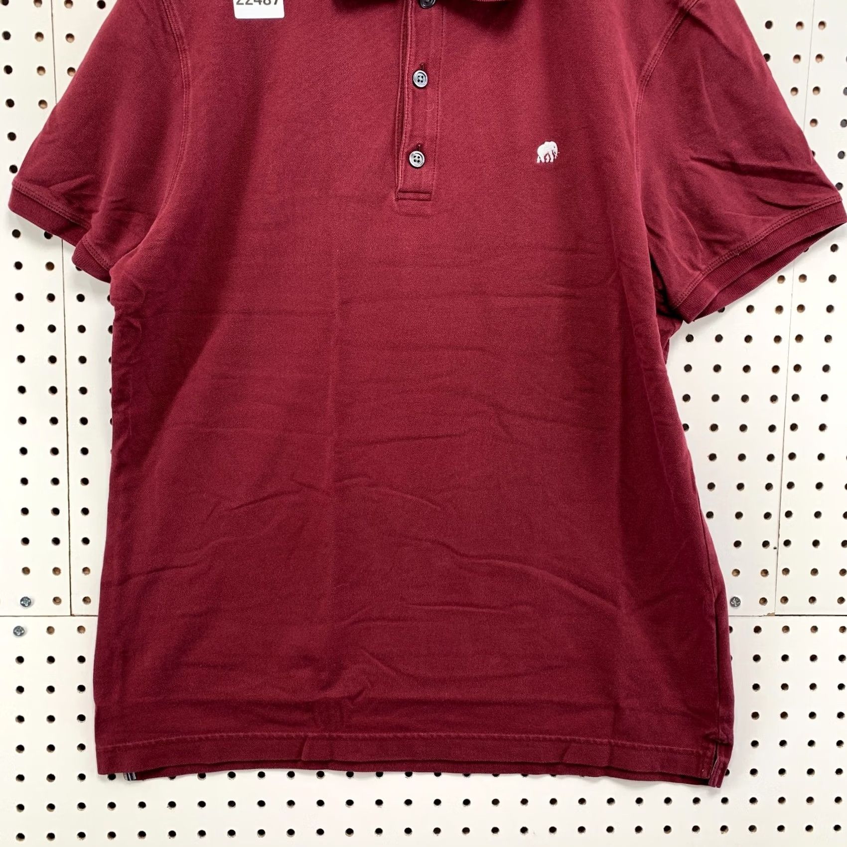 Banana Republic Banana Republic Polo Shirt Mens Large Maroon White Elephant Casual Collar Size US L / EU 52-54 / 3 - 5 Thumbnail