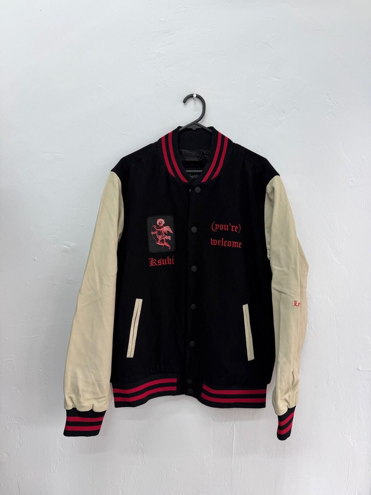Ksubi new ksubi mens Icons king Letterman Jacket leather medium 1 Size US M / EU 48-50 / 2 - 1 Thumbnail