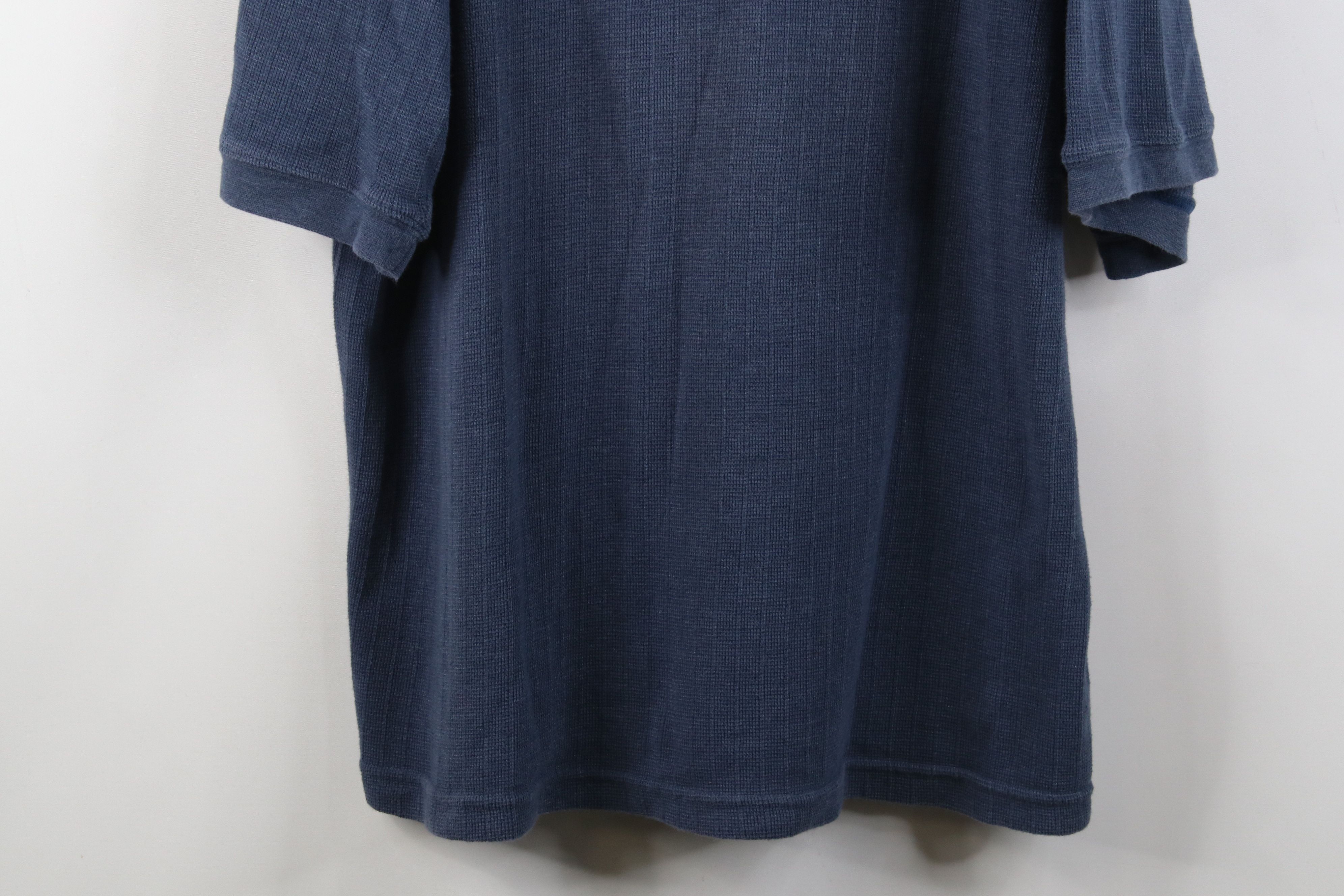 Vintage Vintage 90s Streetwear Thermal Knit Ringer Henley T-Shirt Size US L / EU 52-54 / 3 - 3 Thumbnail