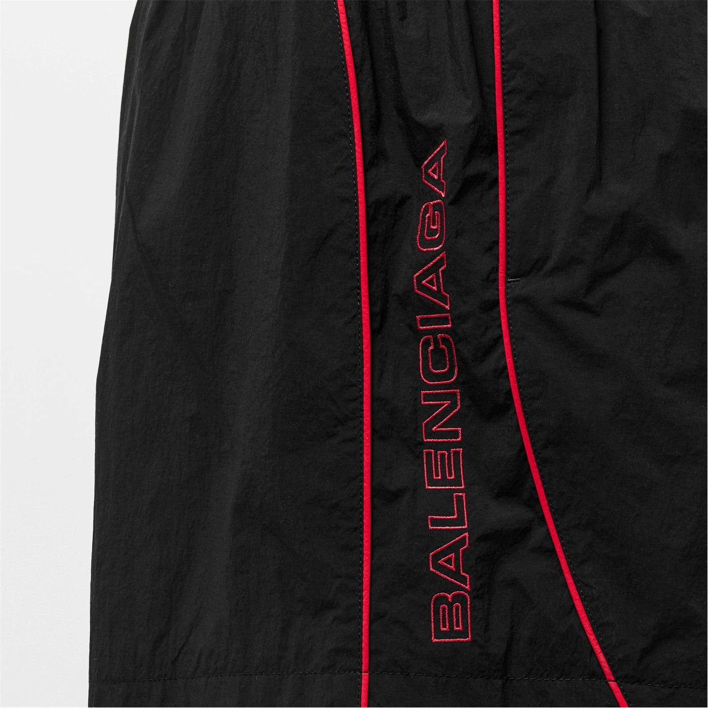 Balenciaga o1g2r1mq0226 Embroidered Track Shorts In Black Size US 32 / EU 48 - 5 Thumbnail