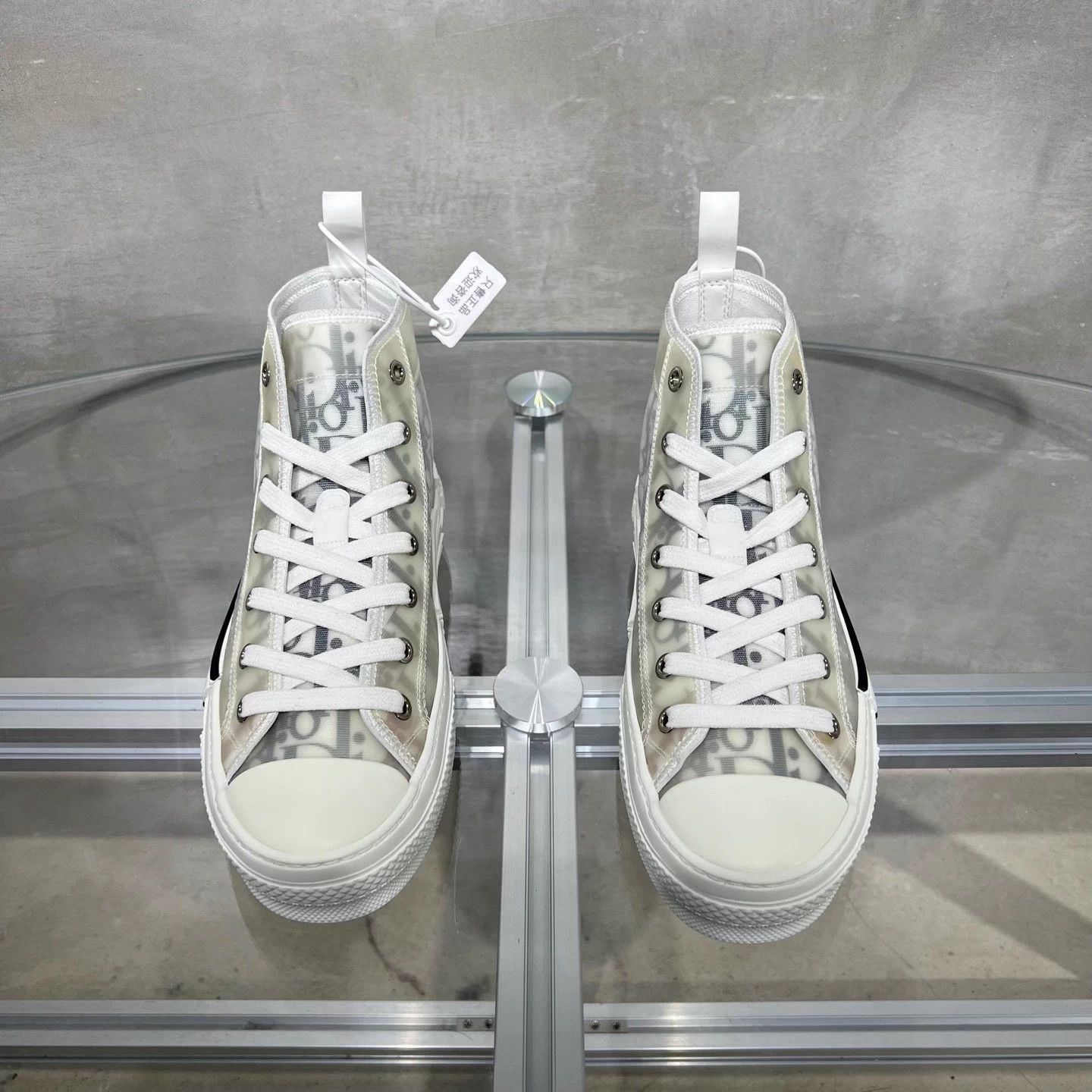 Dior Dior Oblique Monogram High Top Sneakers Women's 36.5 Size US 5.5 / IT 35.5 - 1 Thumbnail