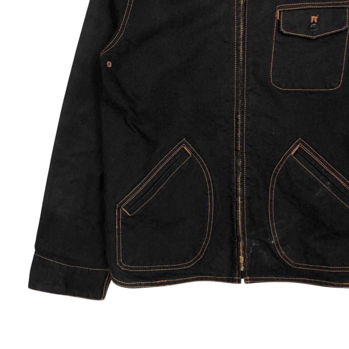 Japanese Brand United Arrows Pink Label Black Zip Workwear Jacket Size US S / EU 44-46 / 1 - 5 Thumbnail