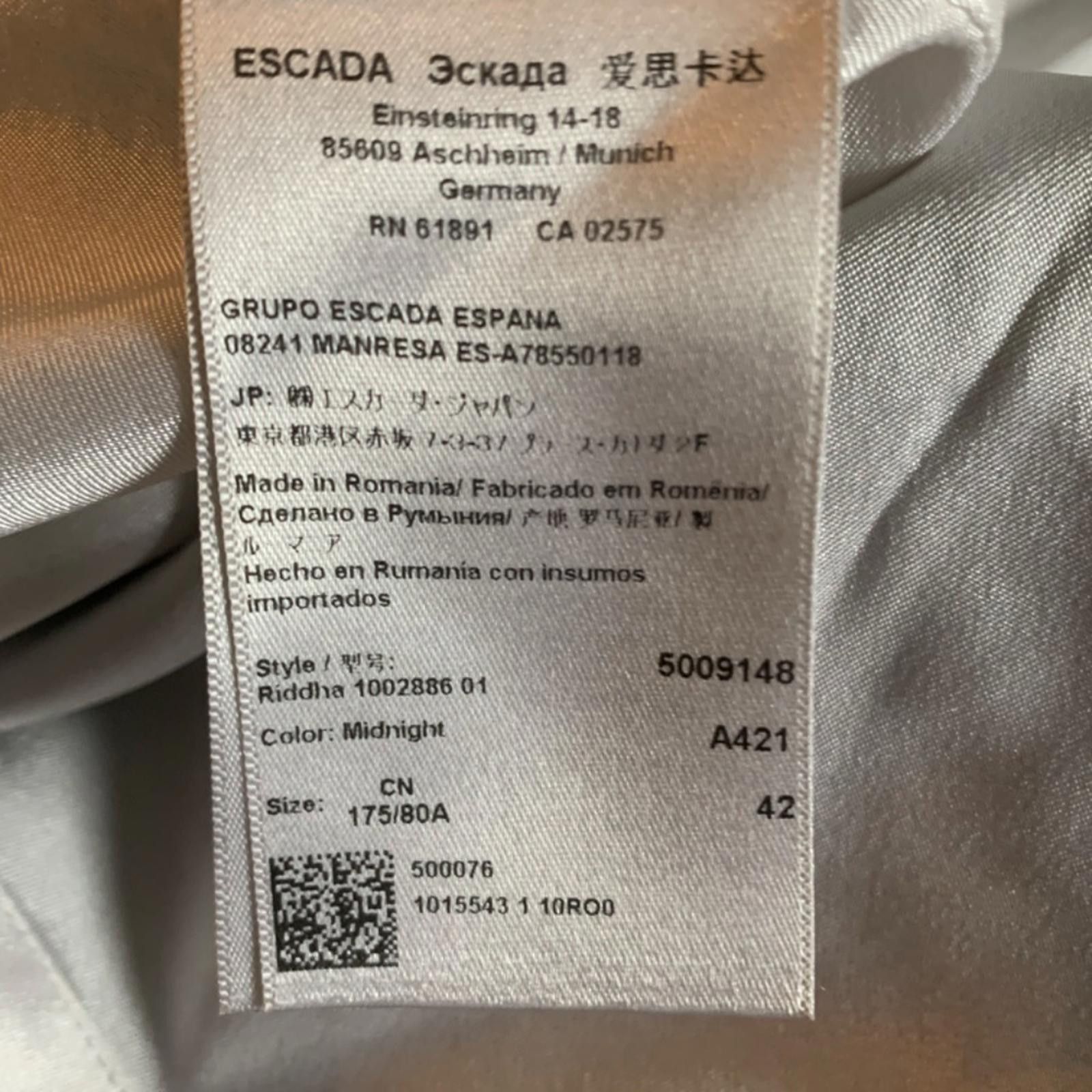 Escada Escada Pencil Skirt Denim Zipper Back Size 34" / US 12 / IT 48 - 4 Thumbnail