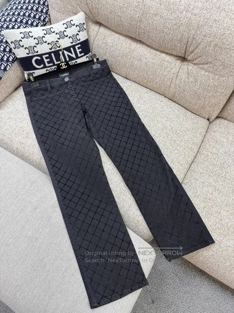 Chanel Chanel Diamond plaid jeans Size 26" / US 2 / IT 38 - 3 Thumbnail