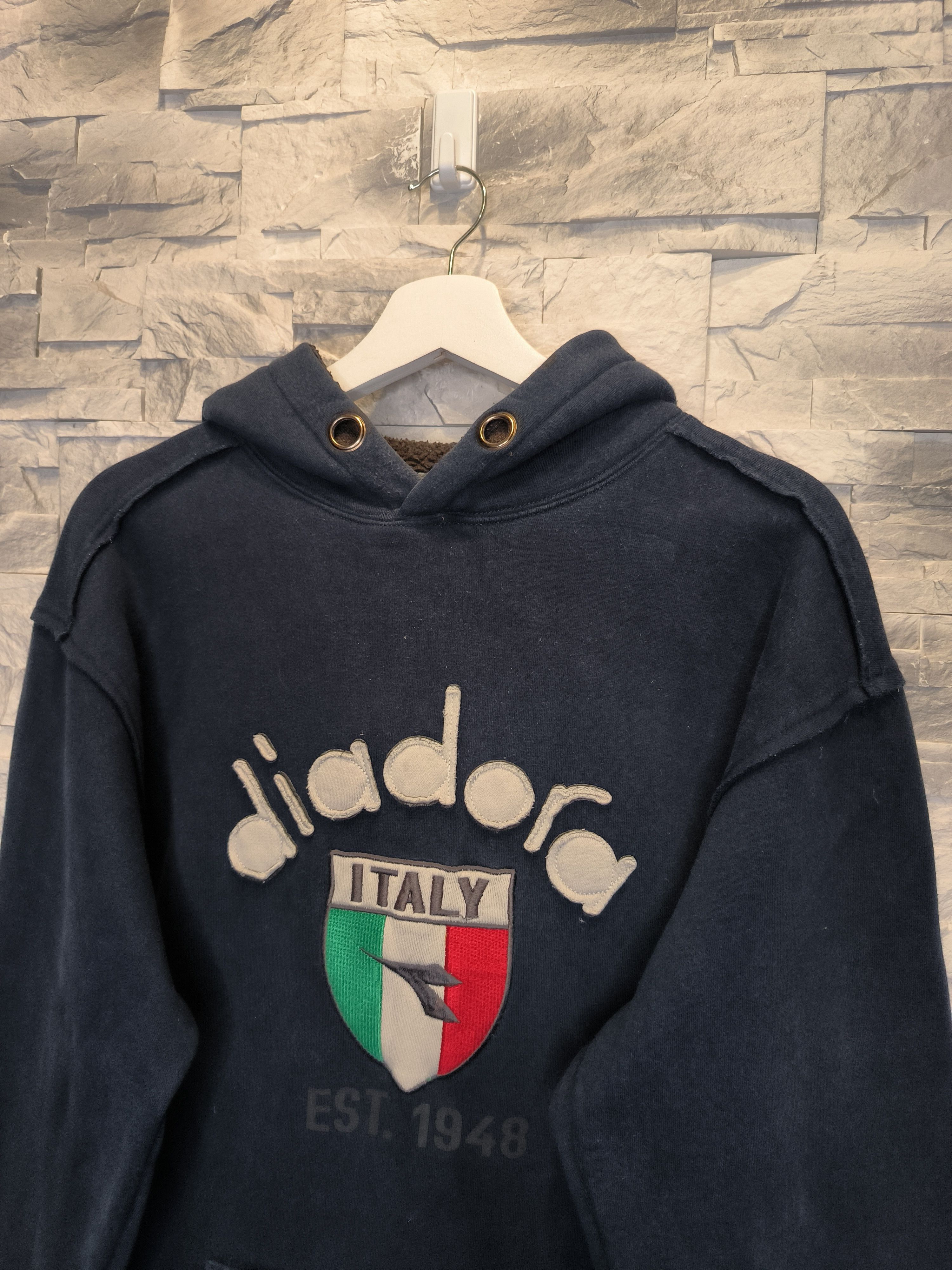 Diadora Diadora Vintage Hoodie Italy Sweatshirt Logo 90s Size US M / EU 48-50 / 2 - 2 Thumbnail