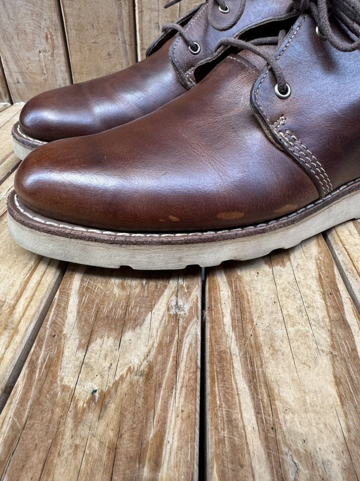 Wolverine Wolverine brown Men’s Chukka leather boots sz US 8 M UK 7 Size US 8 / EU 41 - 8 Thumbnail