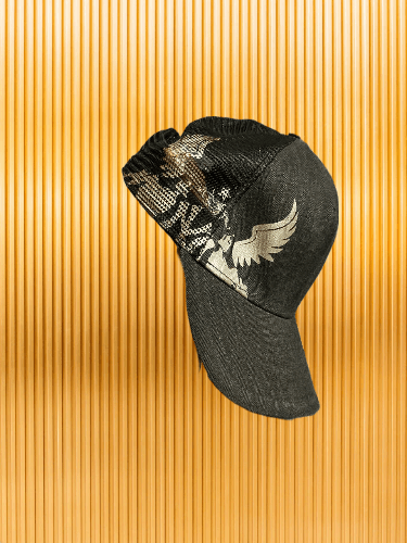 New Era Vintage Black New Era Cap Print tatoo logo Size ONE SIZE - 1 Thumbnail