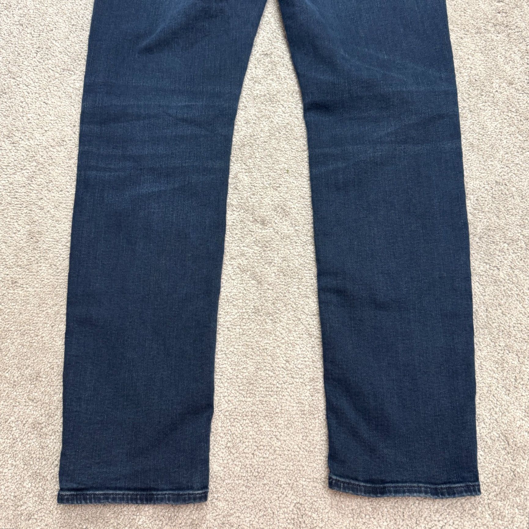 Madewell Madewell Slim Fit Straight Denim Jeans Mens 32x32 Blue Dark Wash Stretch Casual Size US 32 / EU 48 - 4 Thumbnail