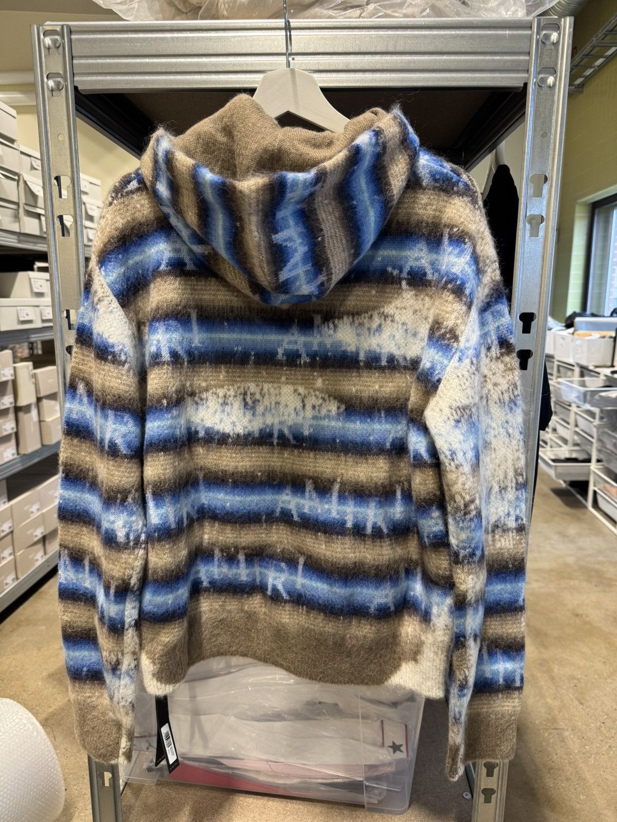 Amiri Amiri Staggered Striped Mohair Wool Hoodie NEW 1500$ Size US S / EU 44-46 / 1 - 2 Thumbnail